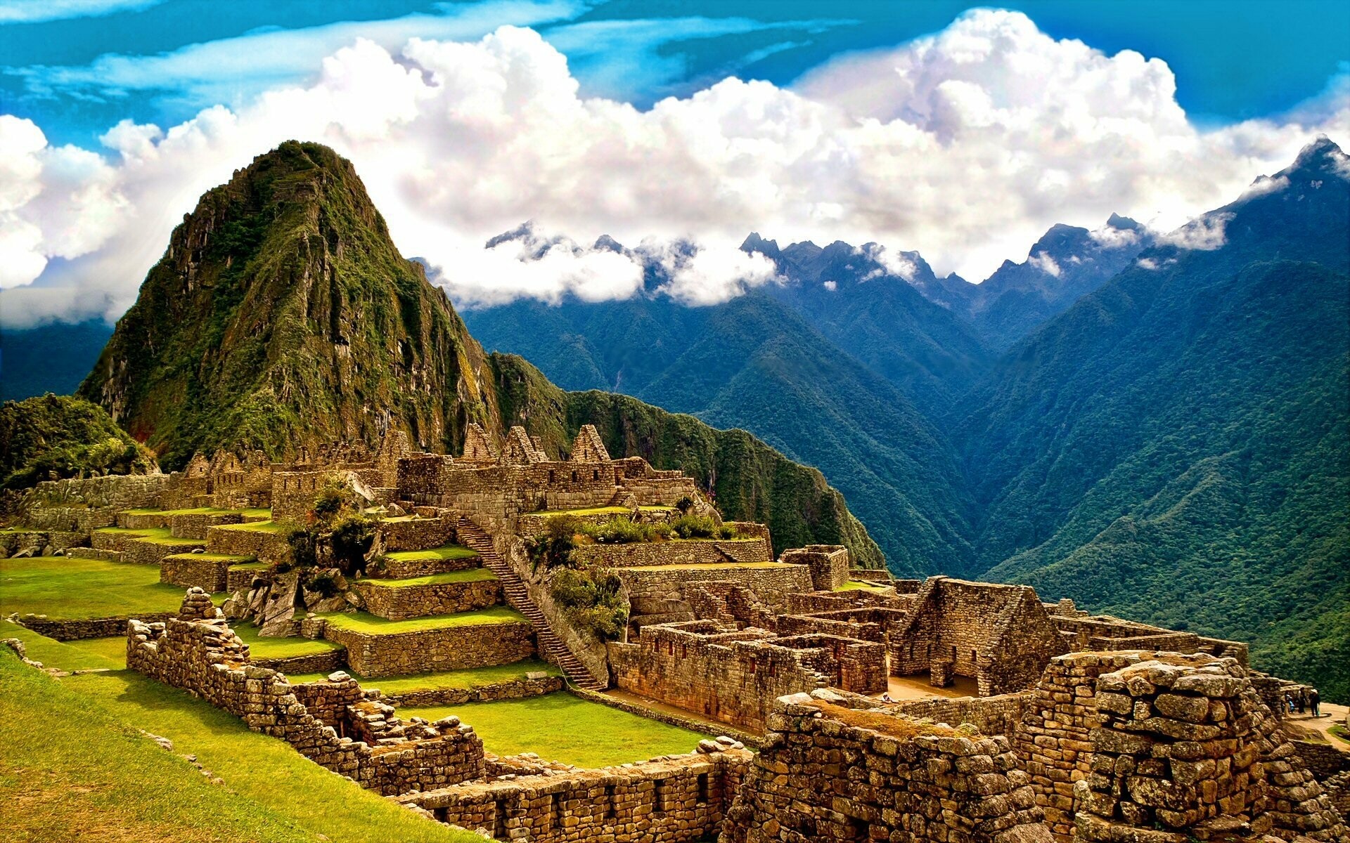 Residential area, Machu Picchu Wallpaper, 1920x1200 HD Desktop