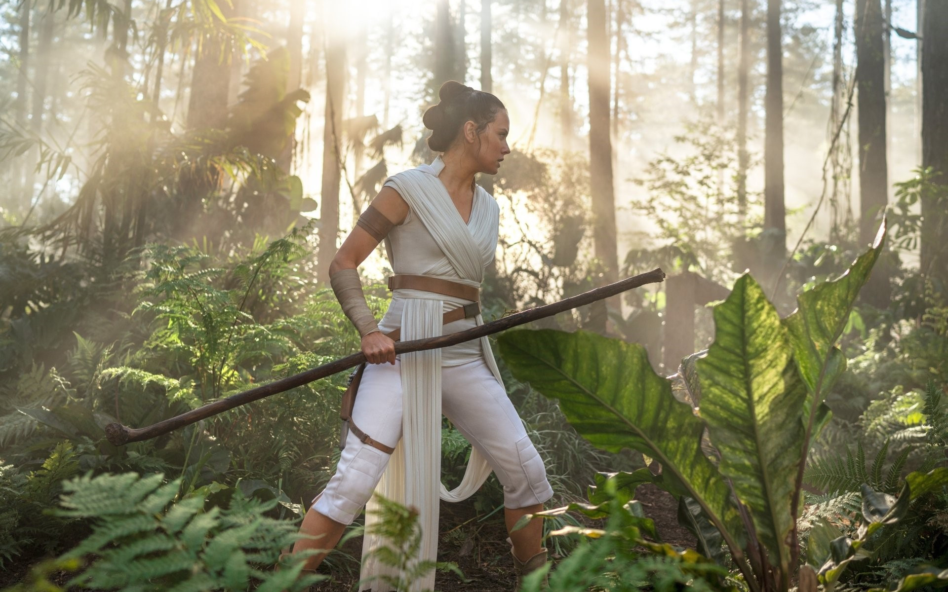 Rey (Star Wars), HD desktop wallpaper, Mysterious heroine, Star Wars fan, 1920x1200 HD Desktop