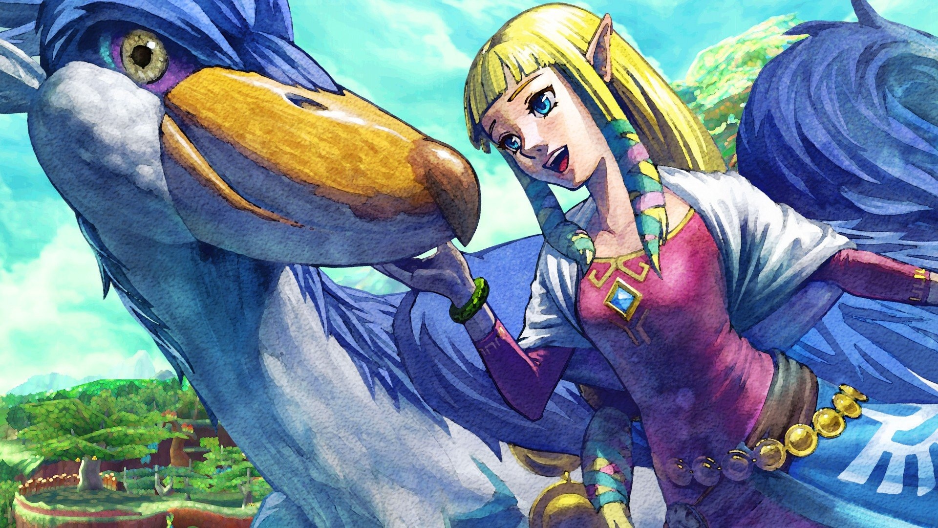 Skyward Sword, HD art, Heroic battles, Master sword, 1920x1080 Full HD Desktop