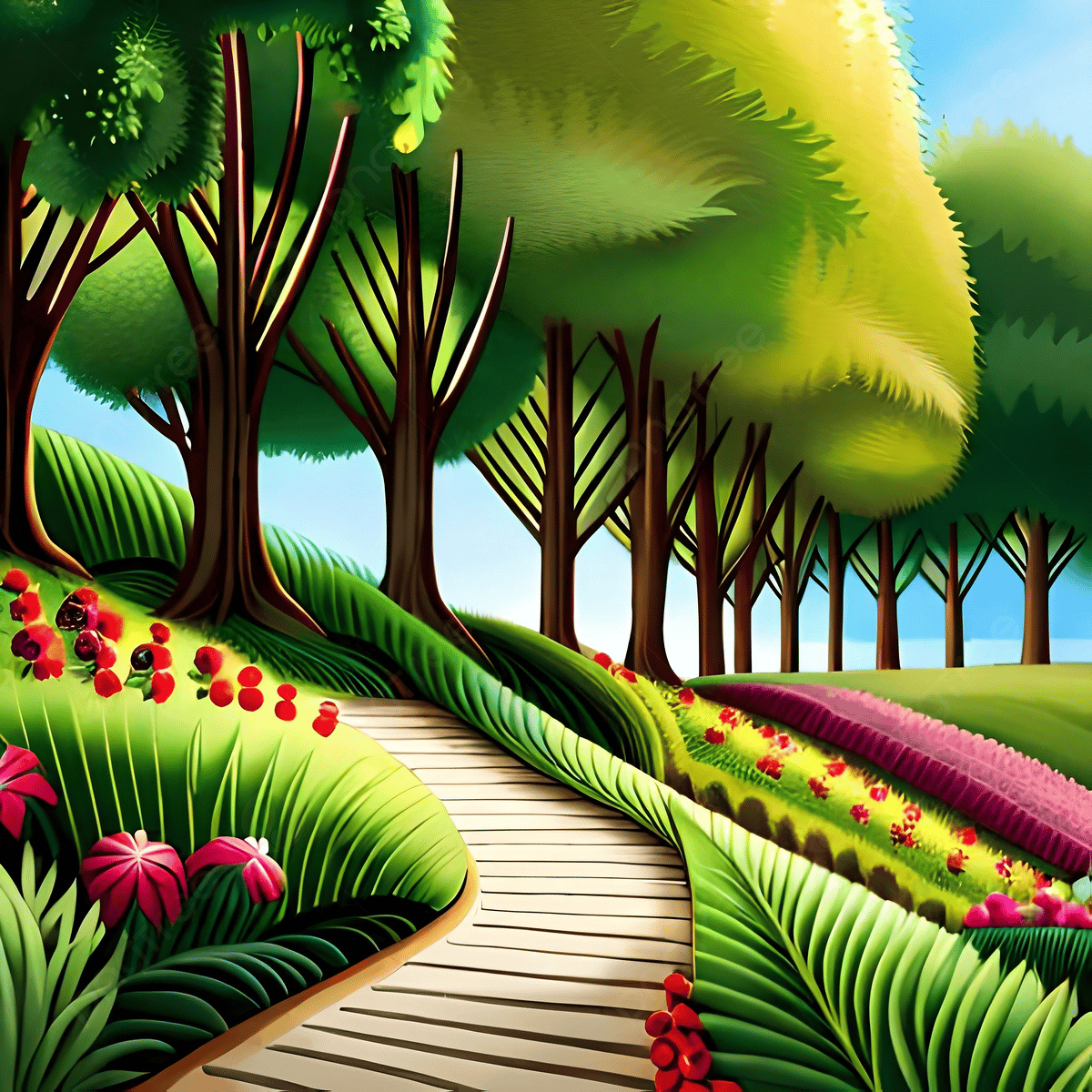 Background Nature, Trees, Nature 1200x1200