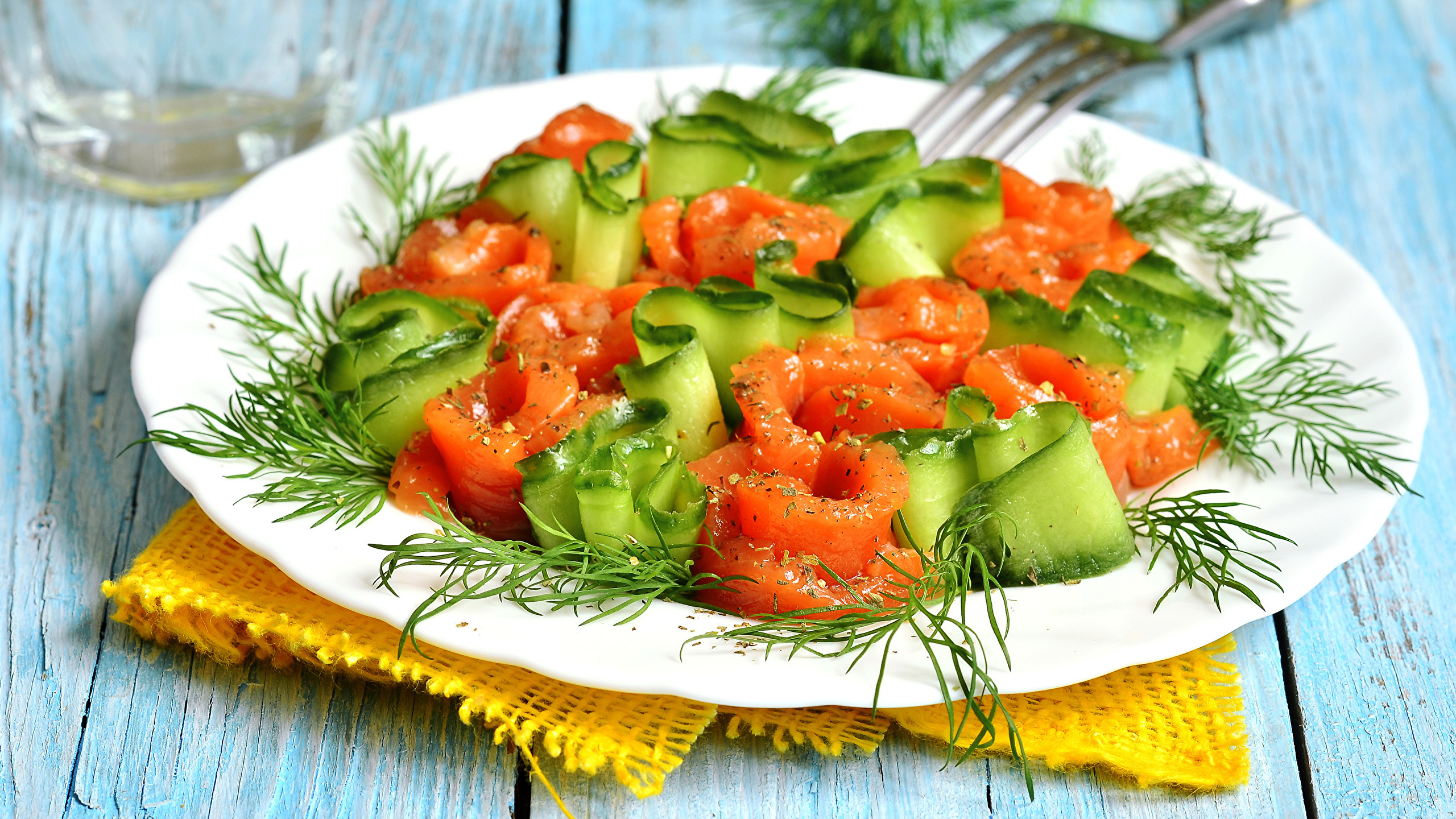 Fresh dill herb, Vibrant green, Culinary garnish, Herbaceous ingredient, 2560x1440 HD Desktop