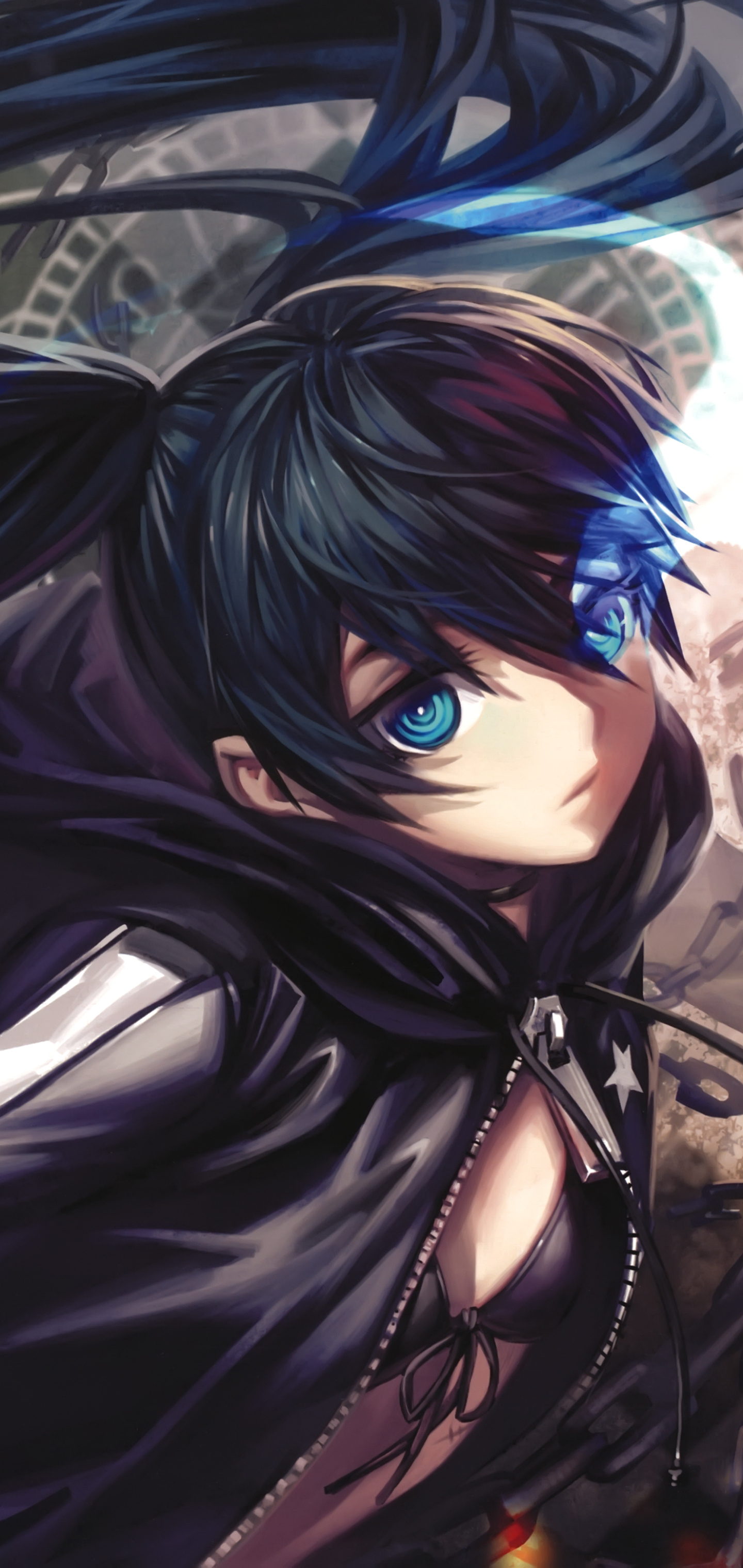 Black Rock Shooter, Anime black, Black rock shooter, Anime, 1440x3040 HD Phone