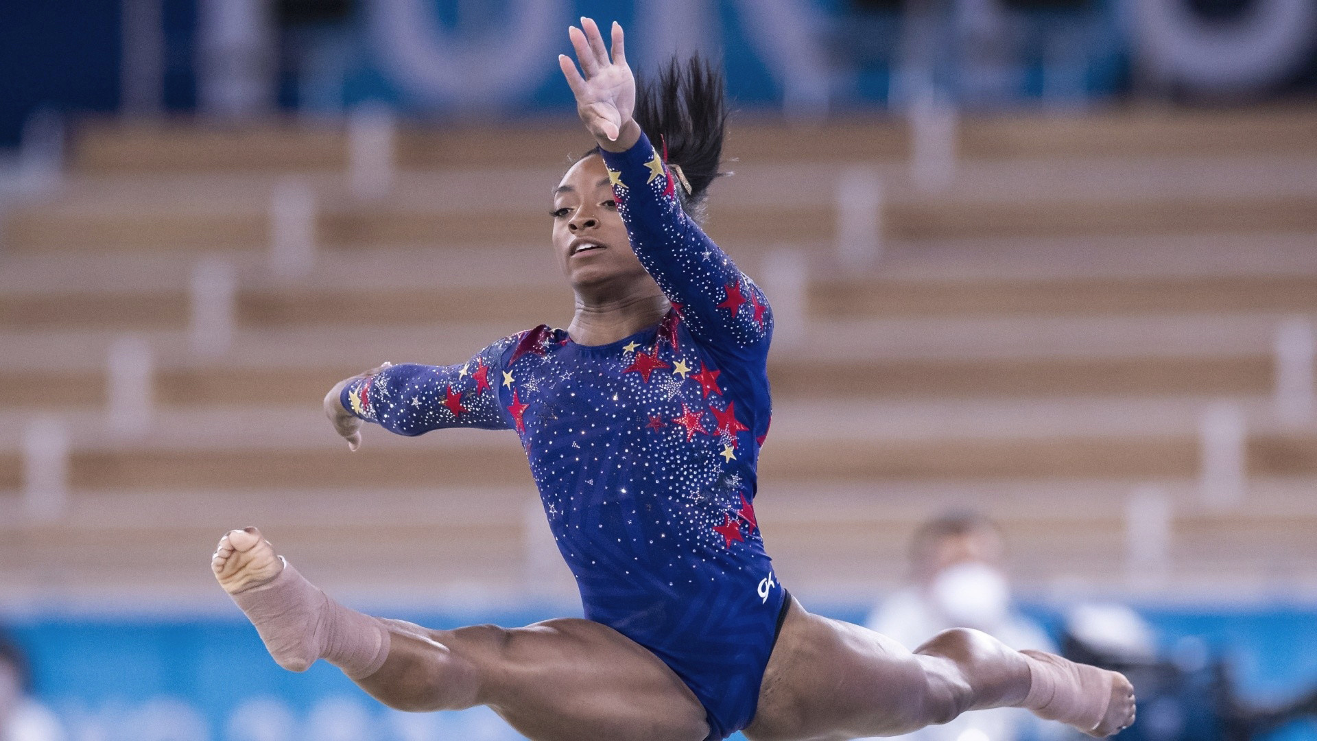 Support for Simone Biles, Social media love, Olympic community, Encouraging messages, 1920x1080 Full HD Desktop