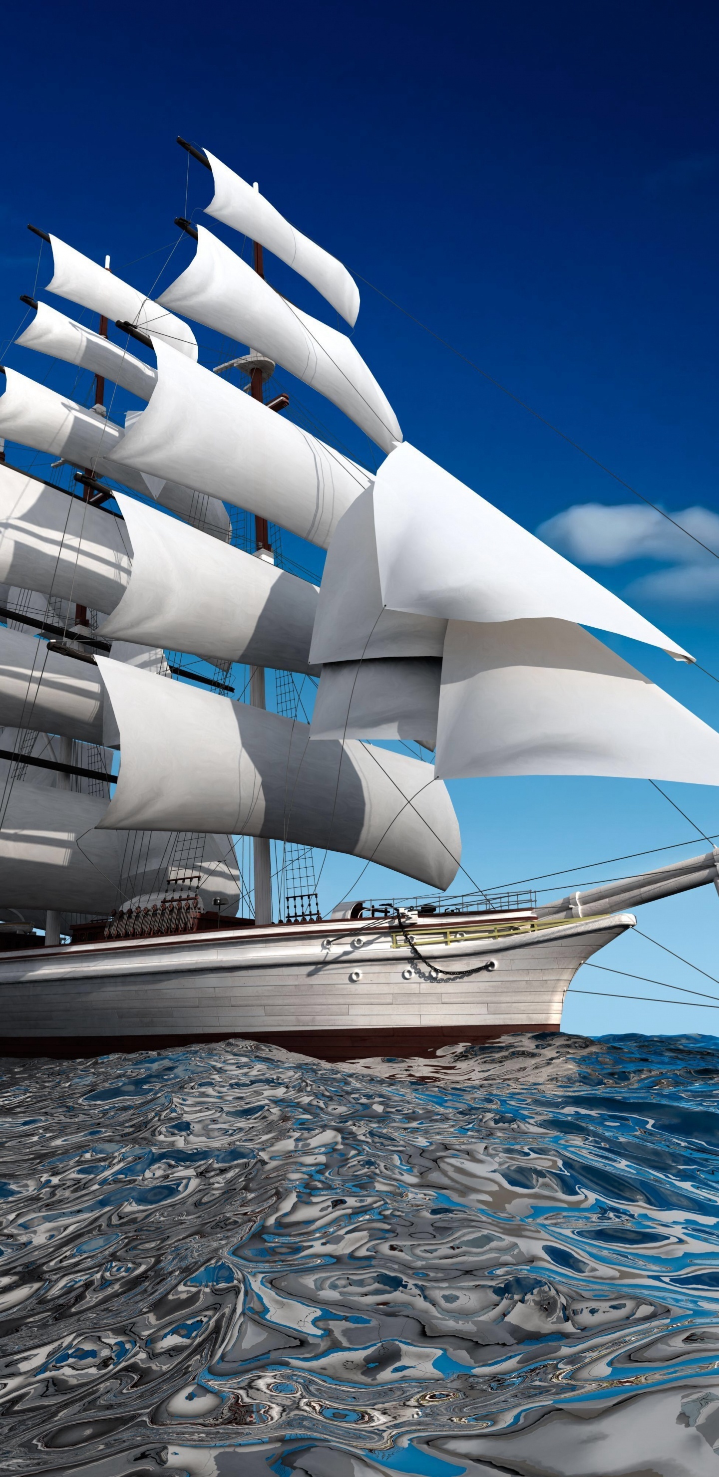 Sailing Ship Wallpapers, Samsung Galaxy, 1440x2960 HD Phone