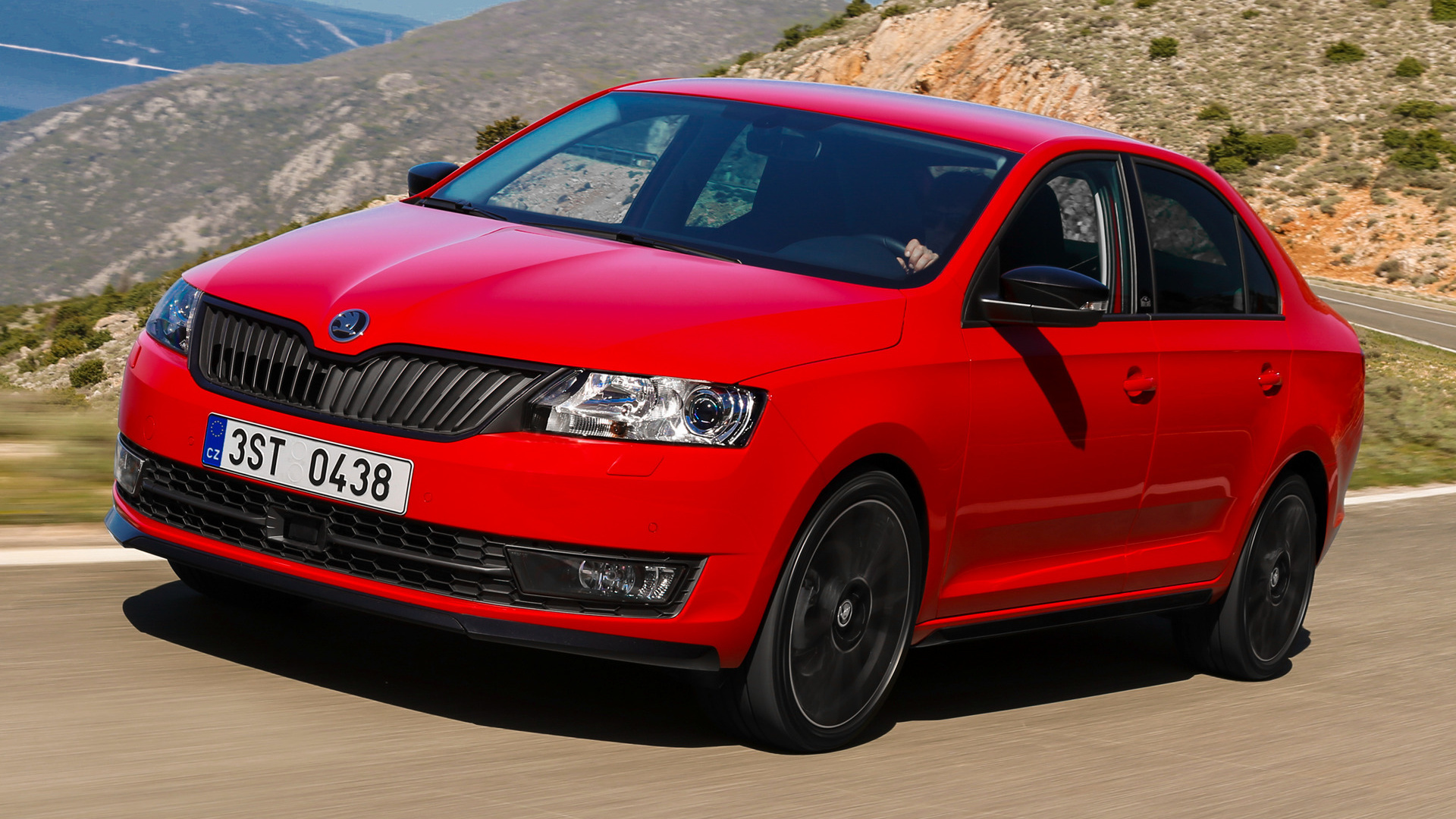 Skoda Rapid, 2015 model, Monte Carlo edition, Car pixel, 1920x1080 Full HD Desktop