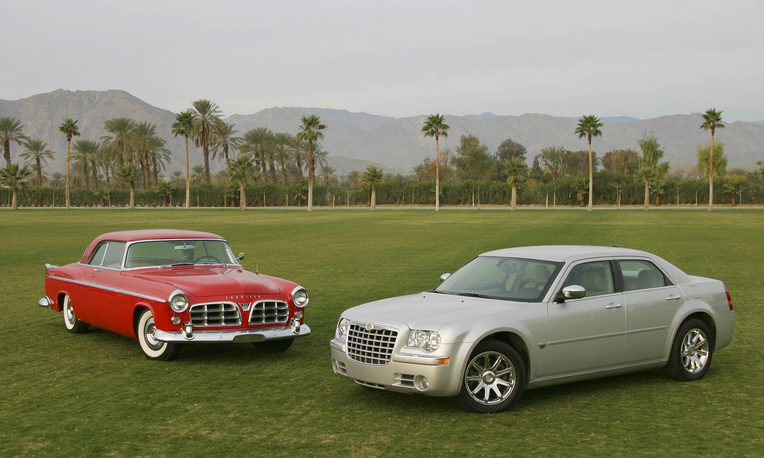 1955 Model vs 2005 Model, Chrysler 300 Wallpaper, 2500x1500 HD Desktop