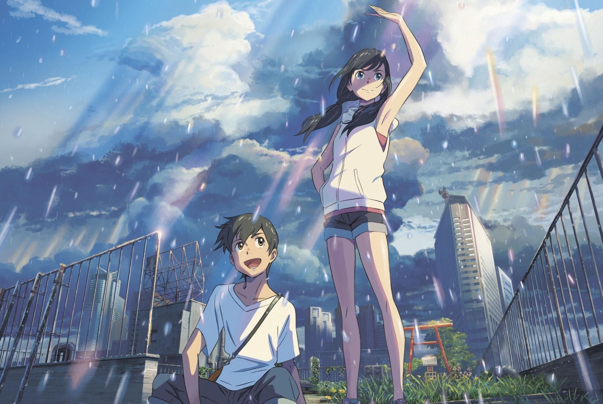 Hodaka and Hina, Makoto Shinkai Wallpaper, 2000x1350 HD Desktop