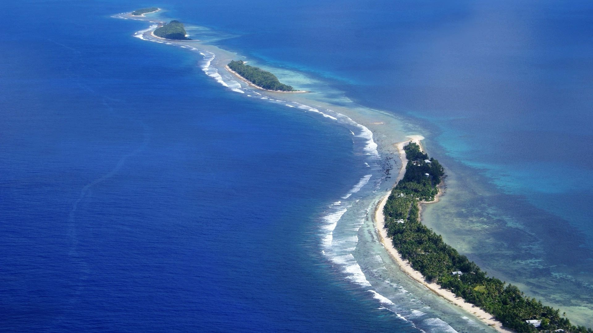 Funafuti Atoll beauty, Tropical wonderland, Serene wallpapers, Unspoiled nature, 1920x1080 Full HD Desktop