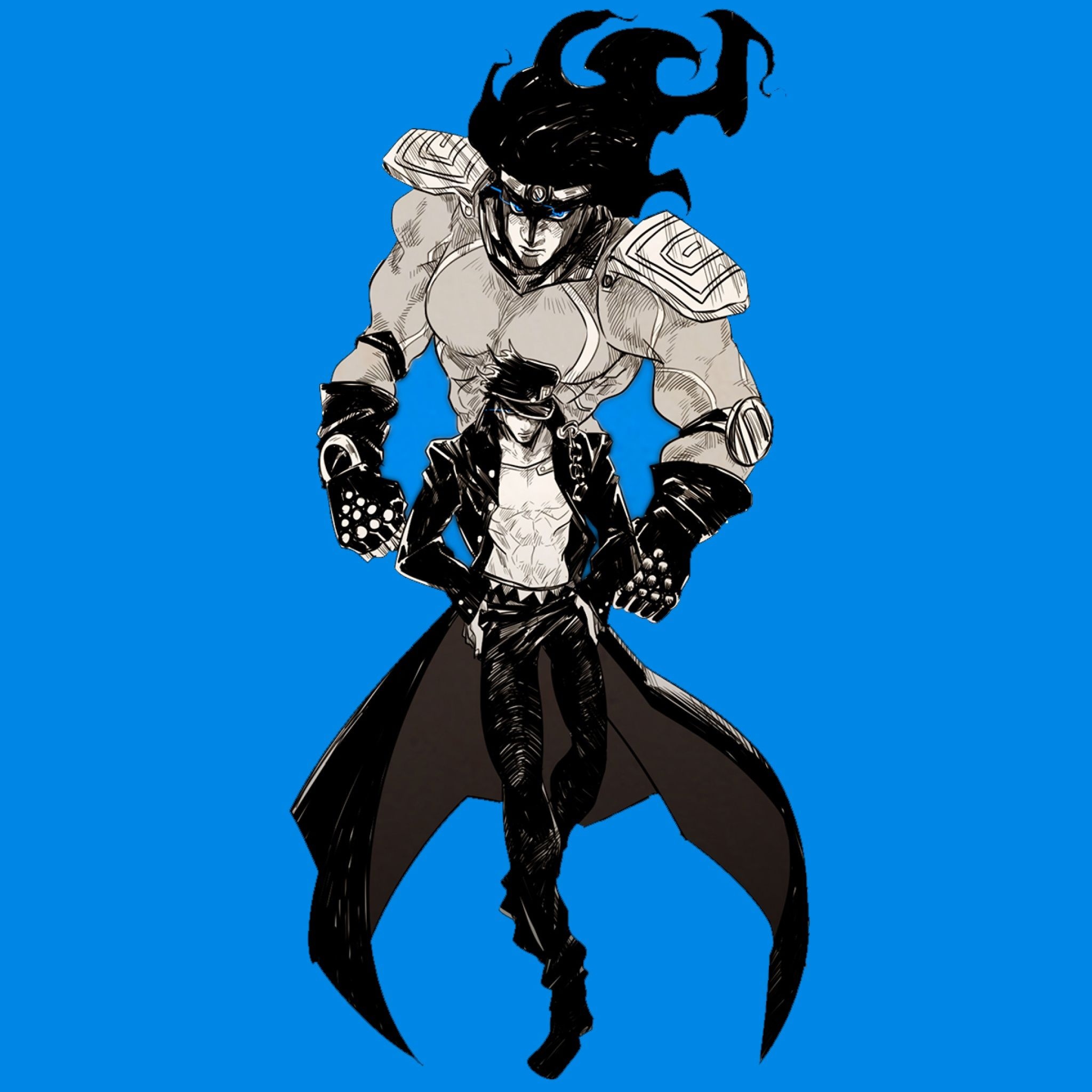 Jotaro Kujo, Star Platinum, JoJo's Bizarre Adventure, HD Phone wallpaper