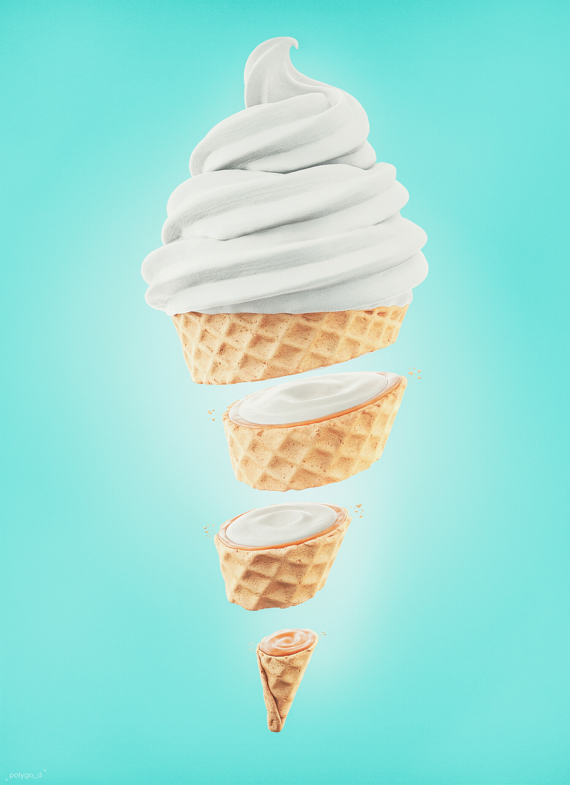 Vanilla caramel, Ice Creams Wallpaper, 1920x2650 HD Phone