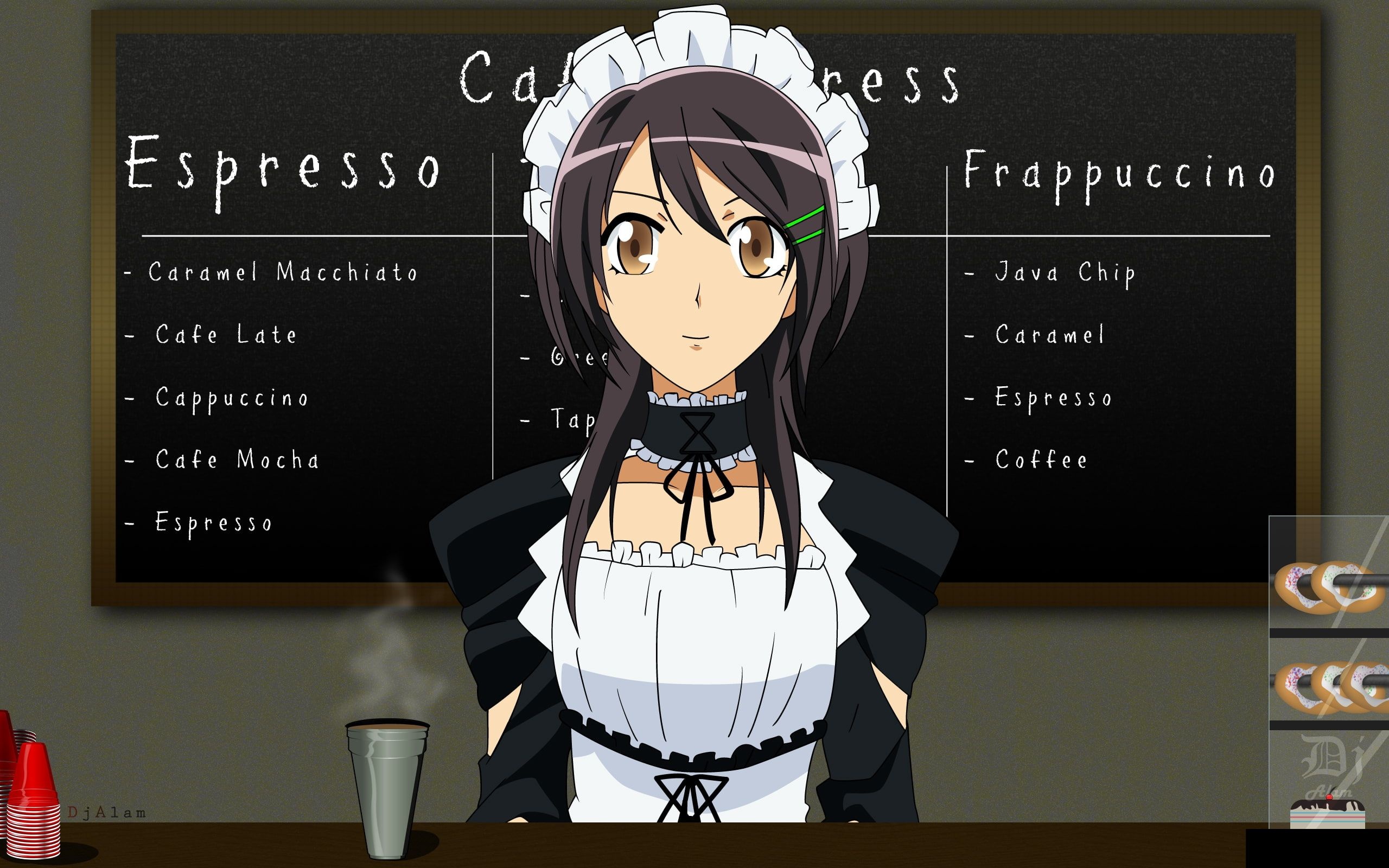 Maid Sama!, Misaki Ayuzawa, Maid outfit, High-resolution wallpaper, 2560x1600 HD Desktop