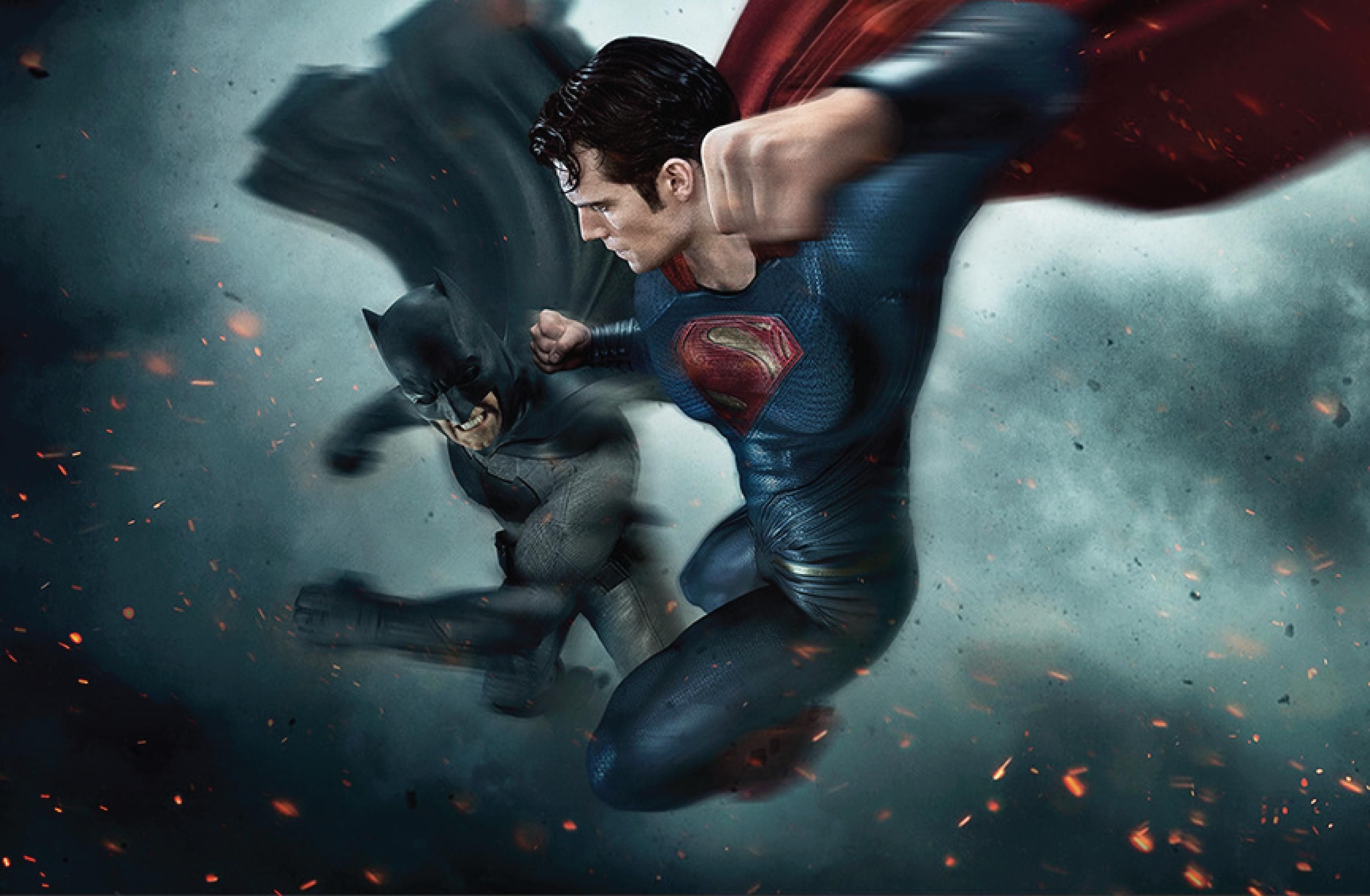 Batman v Superman: Dawn of Justice, Epic wallpapers, Heroic showdown, DC Comics, 3200x2090 HD Desktop