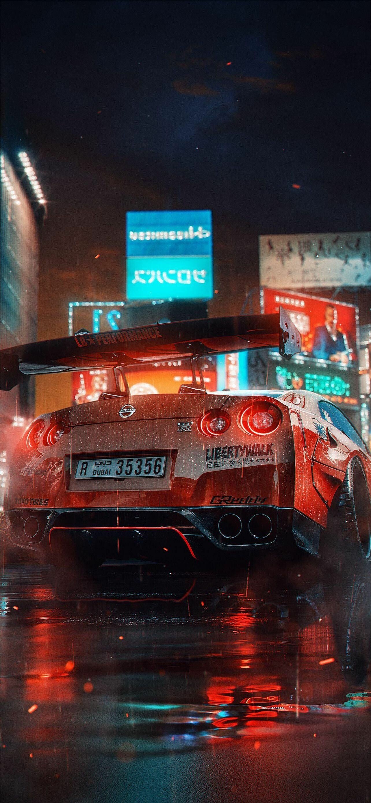 Best Nissan GT-R 35, Top-rated sports car, Unmatched performance, Unleash your speed, 1290x2780 HD Phone