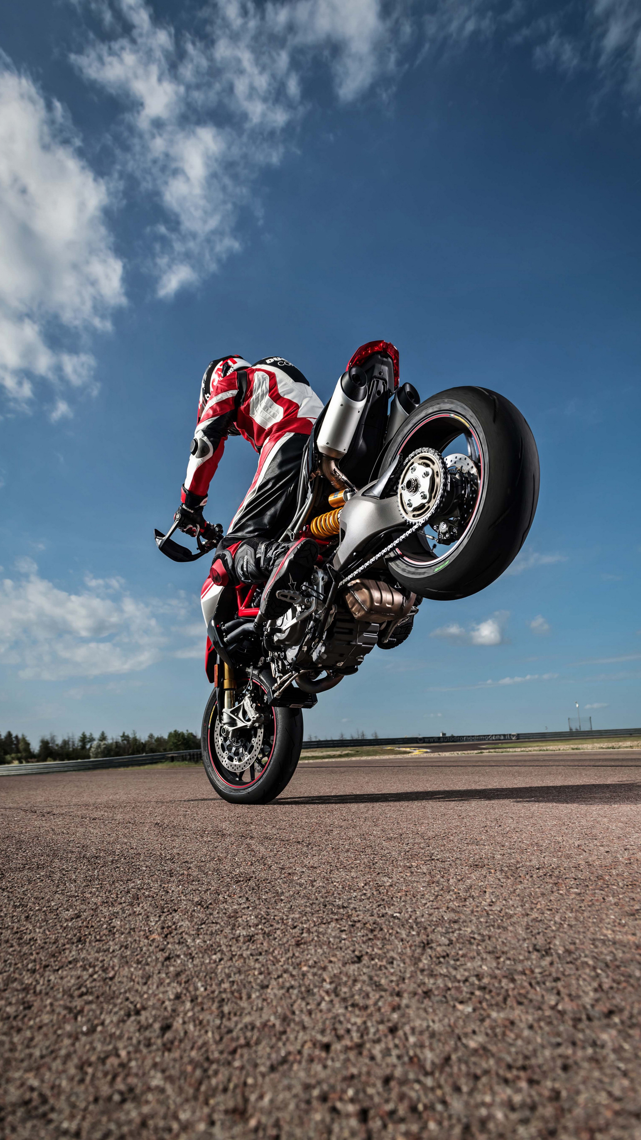 Ducati HyperMotard, Sony Xperia X, 4K wallpapers, Thrill-seeking, 2160x3840 4K Phone