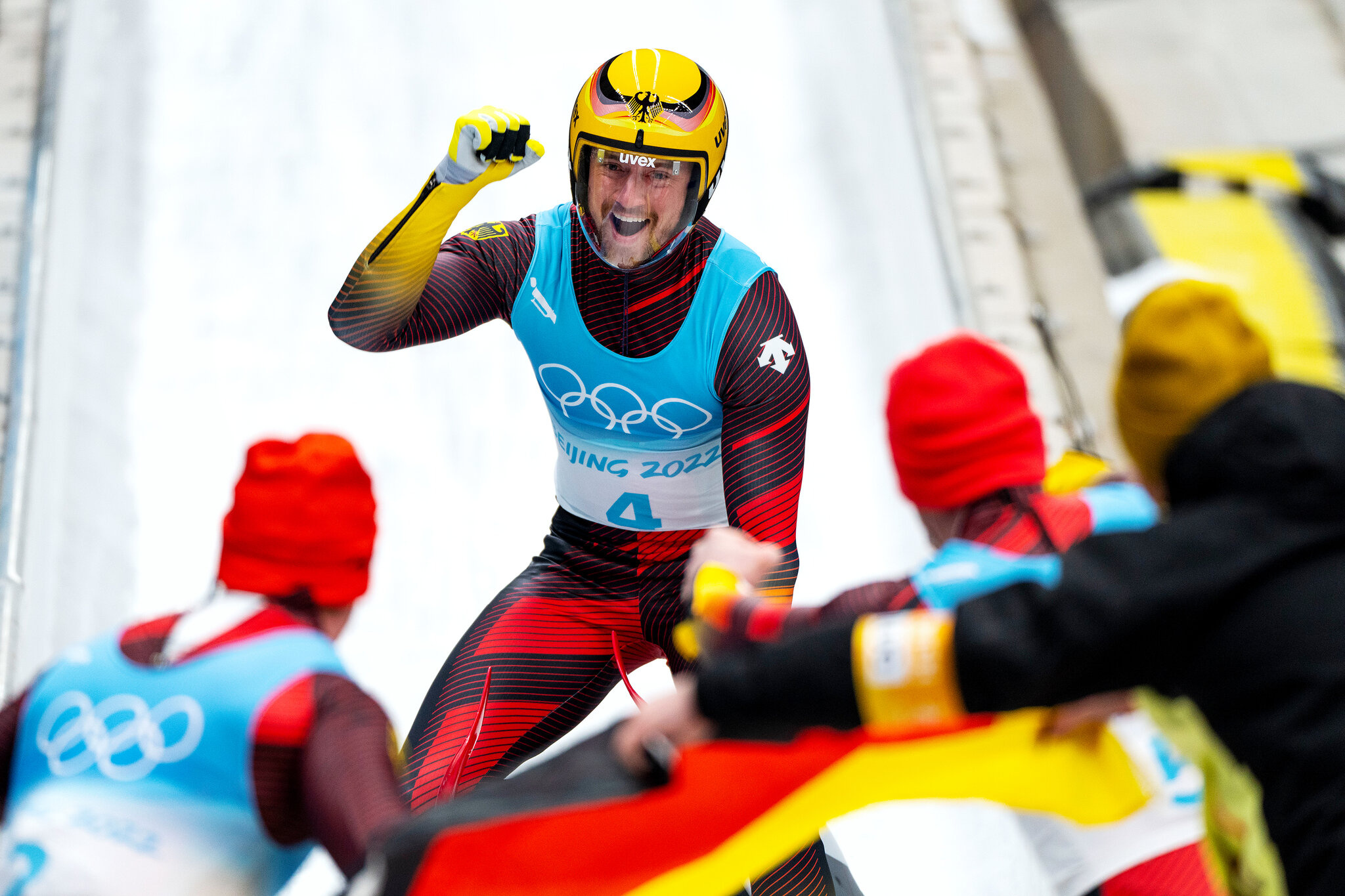 Luge, Germany, Olympic gold, Team relay, 2050x1370 HD Desktop