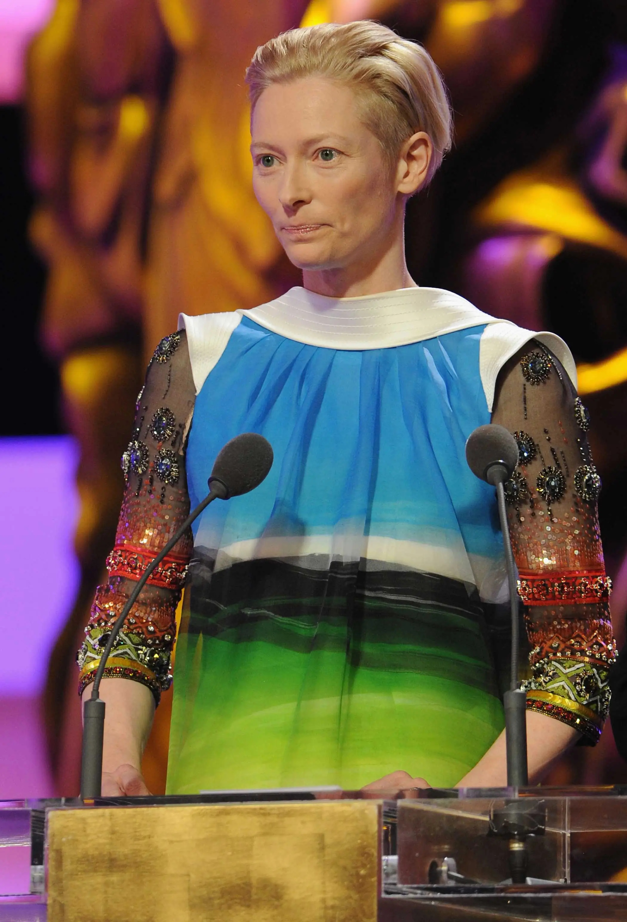 Tilda Swinton, Shapeshifting beauty, Iconic actress, Time's tribute, 2100x3090 HD Phone