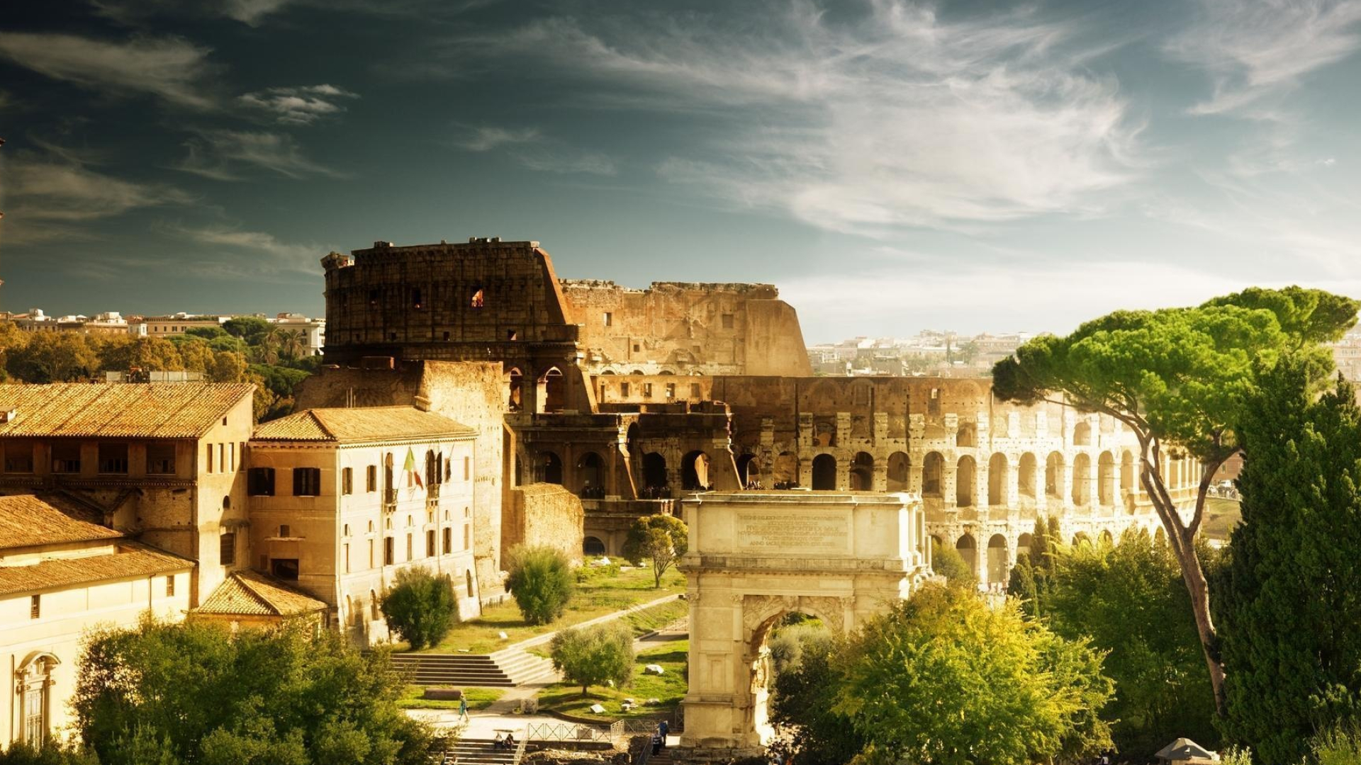 Rome, Italy, Ancient city, Roman ruins, Historical legacy, 1920x1080 Full HD Desktop