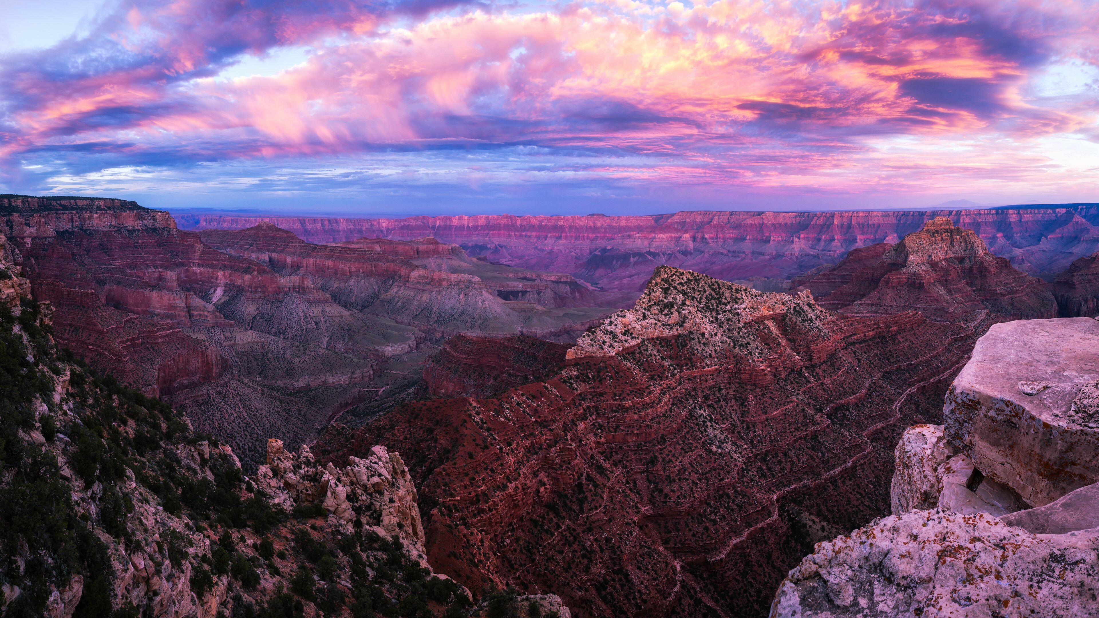 Ski wallpapers, Grand Canyon, Ski enthusiasts, Winter wonderland, 3840x2160 4K Desktop