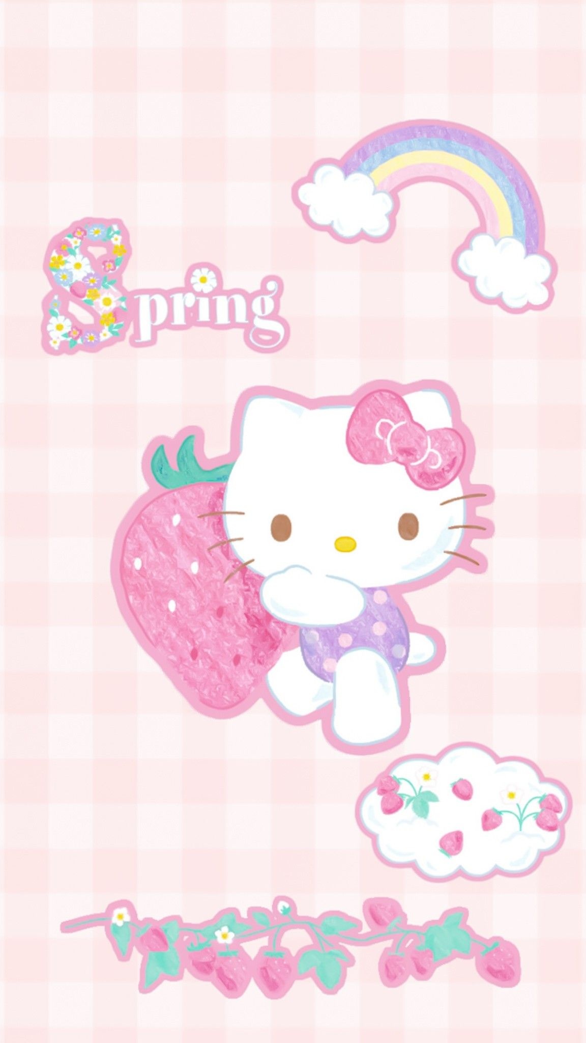 Poster, Hello Kitty Spring Wallpaper, 1160x2050 HD Phone