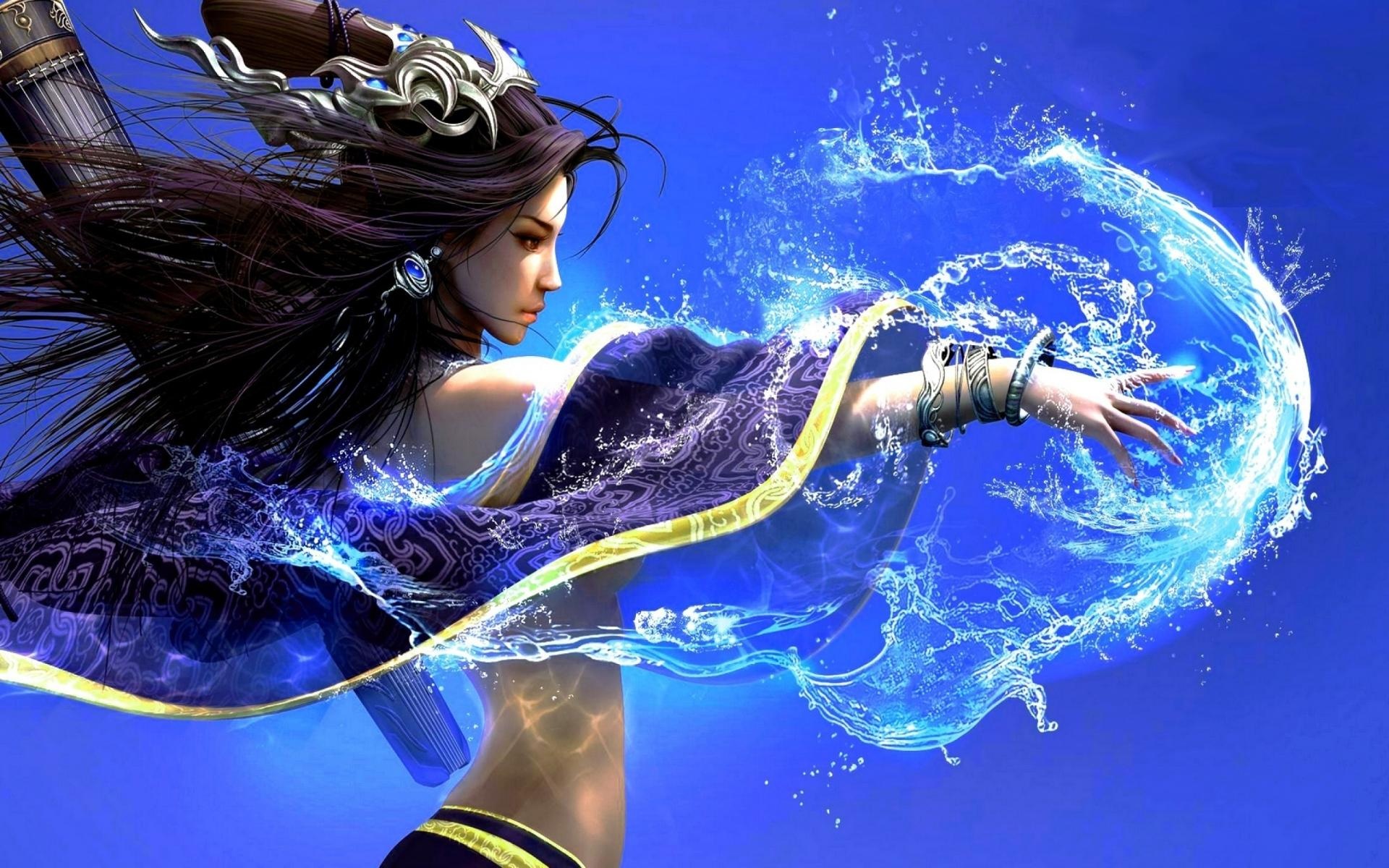 Beauty mage witch, Enchanting sorceress, Graceful spells, HD wallpapers, 1920x1200 HD Desktop