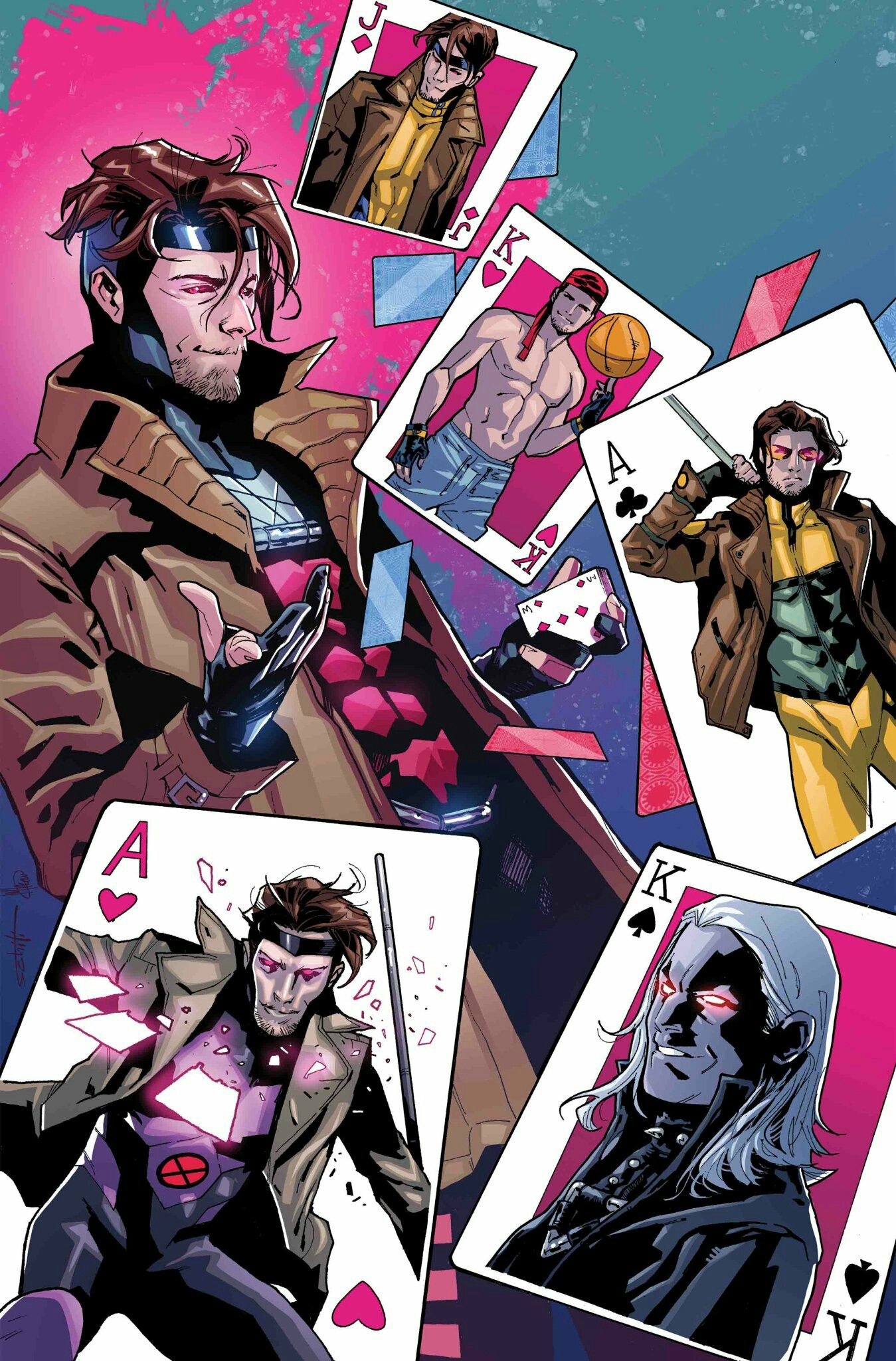 Powers of X, Gambit (Marvel) Wallpaper, 1350x2050 HD Phone