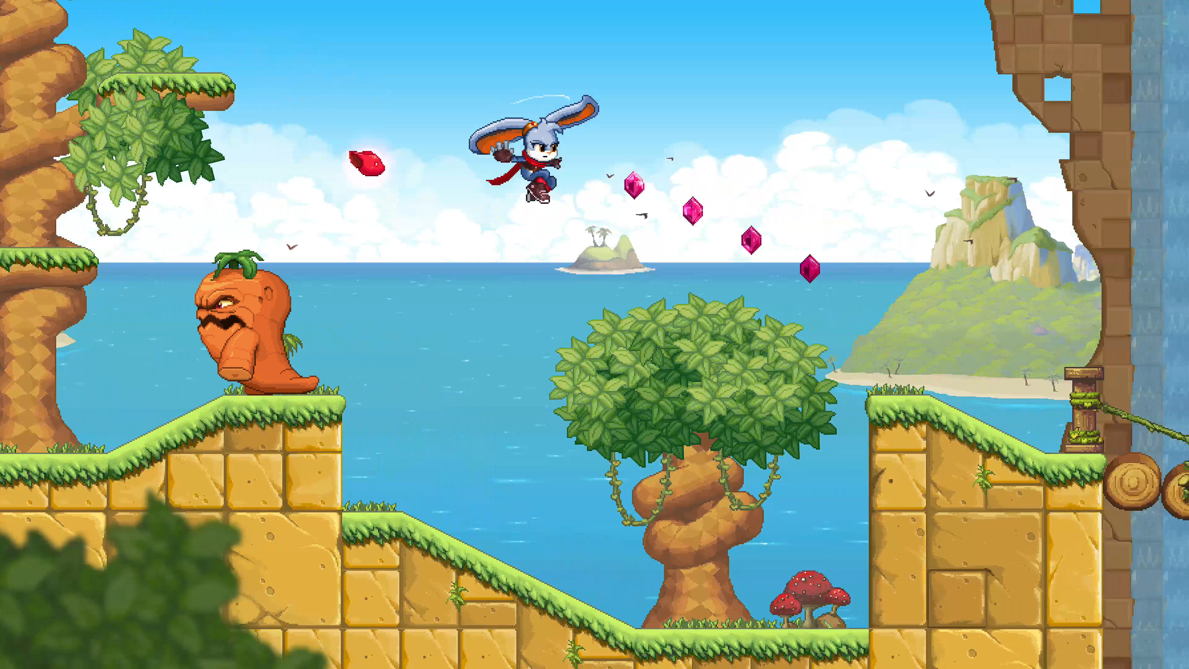 Platform Game, Kaze and the Wild Masks, Colorful graphics, Classic platformer, 3840x2160 4K Desktop