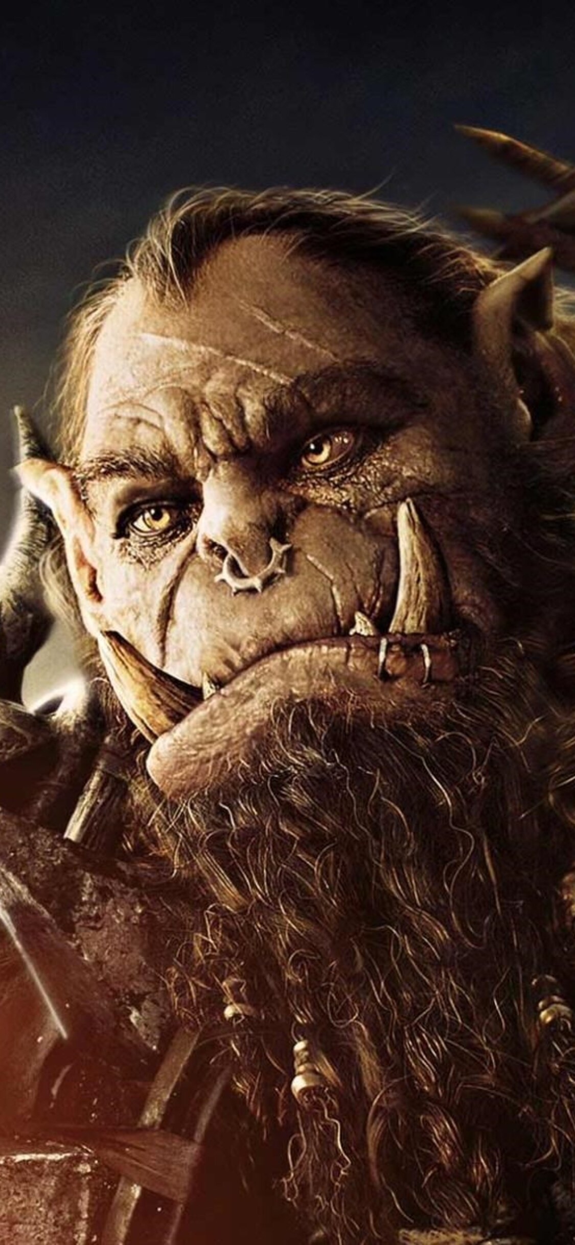 Warcraft Movie, Orgrim, 4K wallpapers, iPhone, 1130x2440 HD Phone