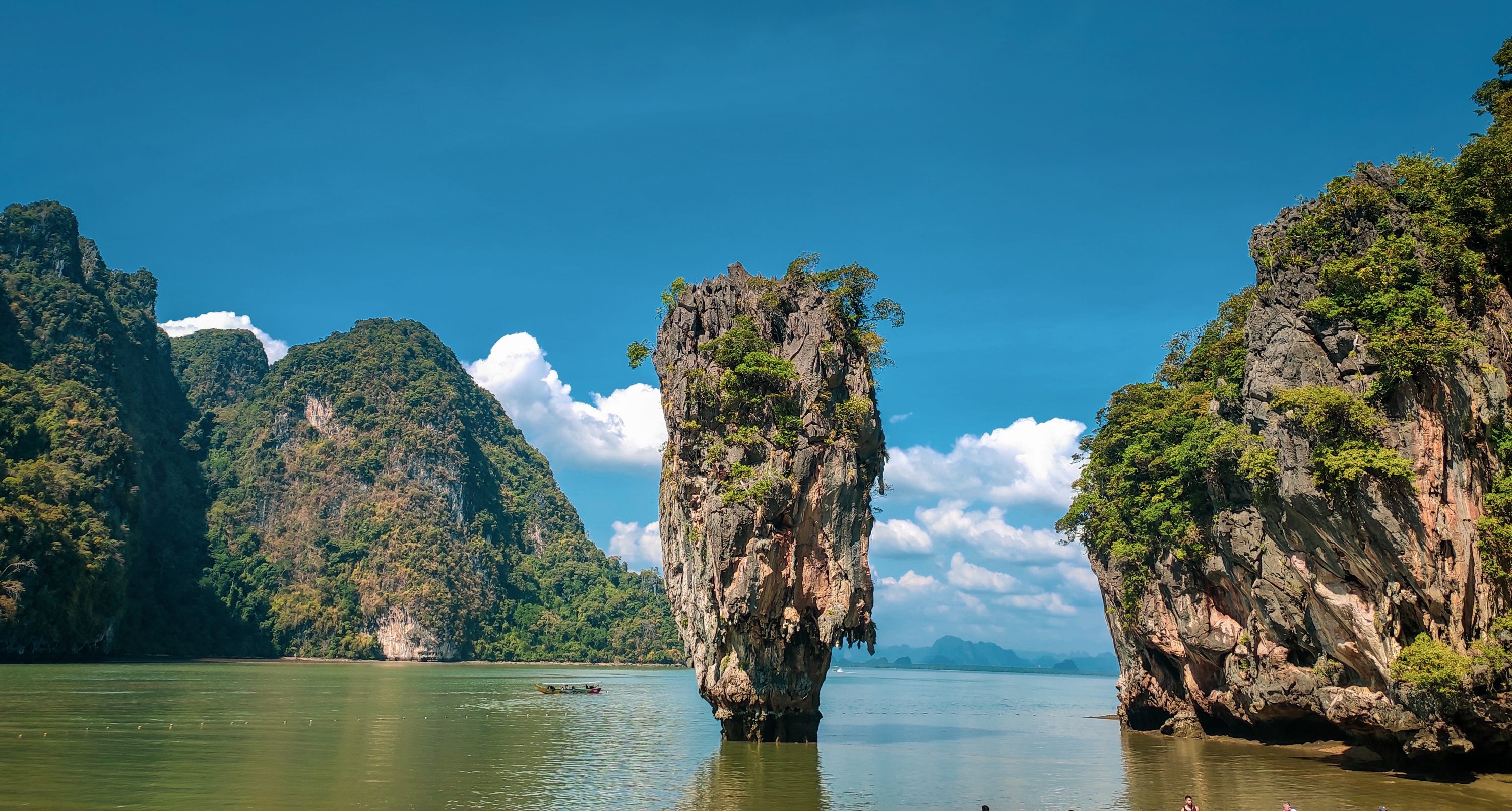 Khao Phing Kan, Thailand, Barefoot, Nomadic, 3000x1610 HD Desktop