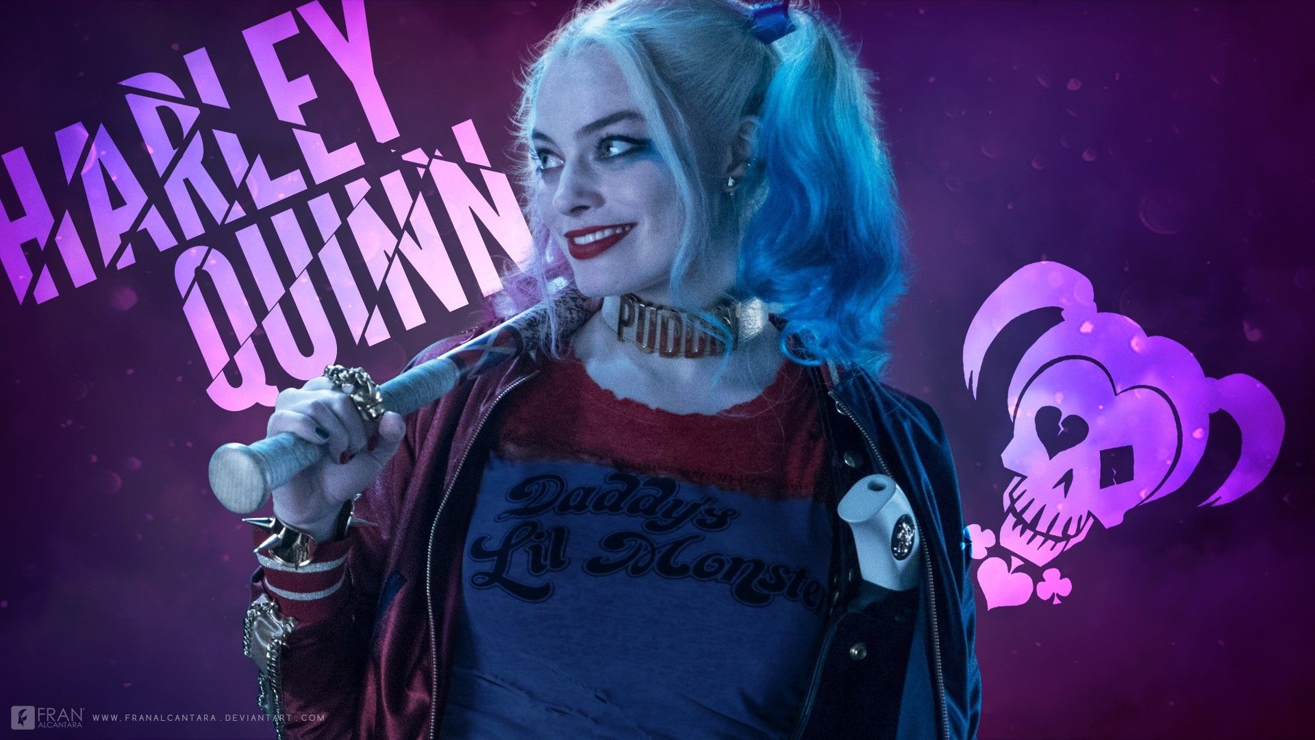 Harley Quinn, Margot Robbie, Captivating character, 1920x1080 Full HD Desktop