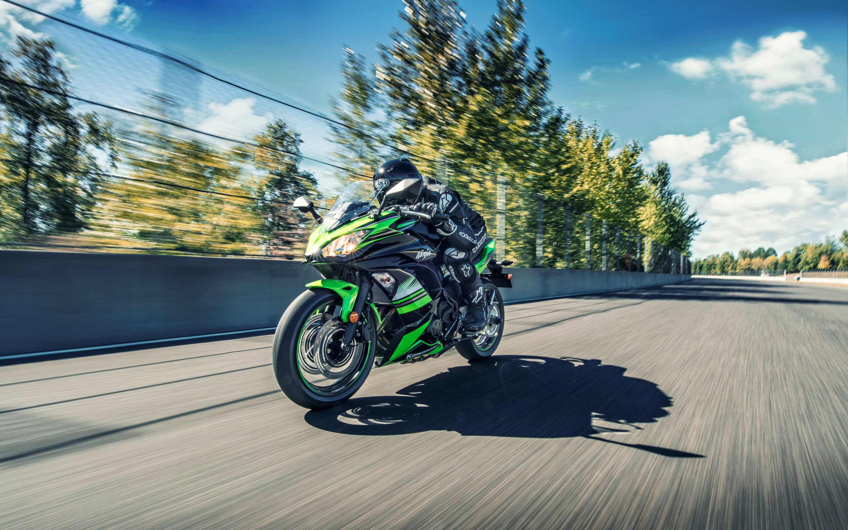 2018 Model, Kawasaki Ninja 650 Wallpaper, 2880x1800 HD Desktop