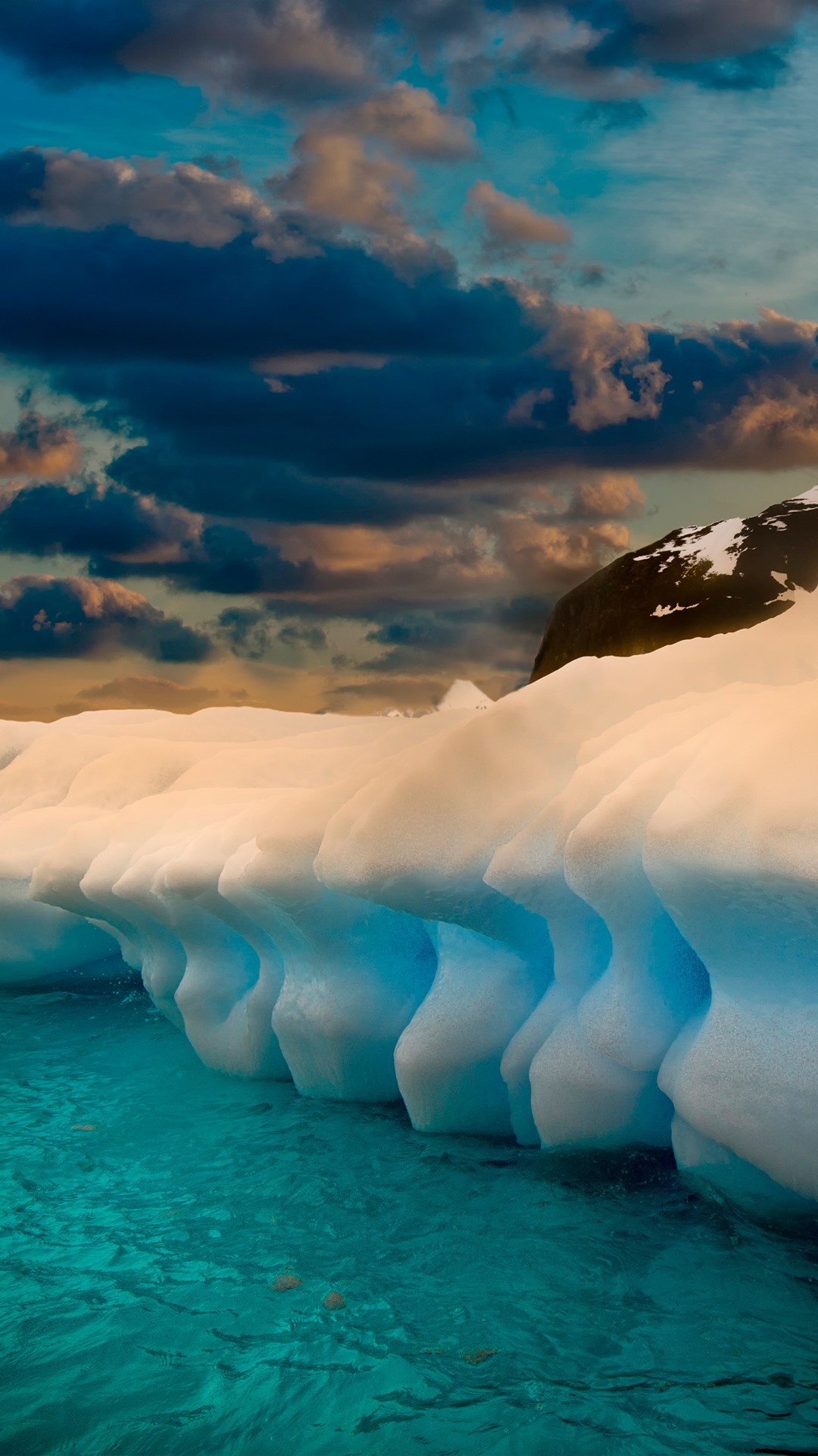 South Georgia Island, Sunset, Windows 10 spotlight images, Antarctica, 1080x1920 Full HD Phone