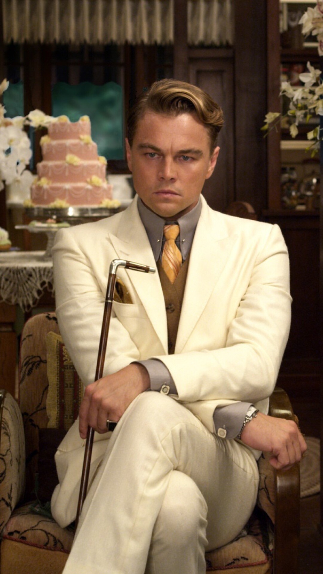 The Great Gatsby, Leonardo DiCaprio, Movie adaptation, Roaring 20s, 1080x1920 Full HD Phone