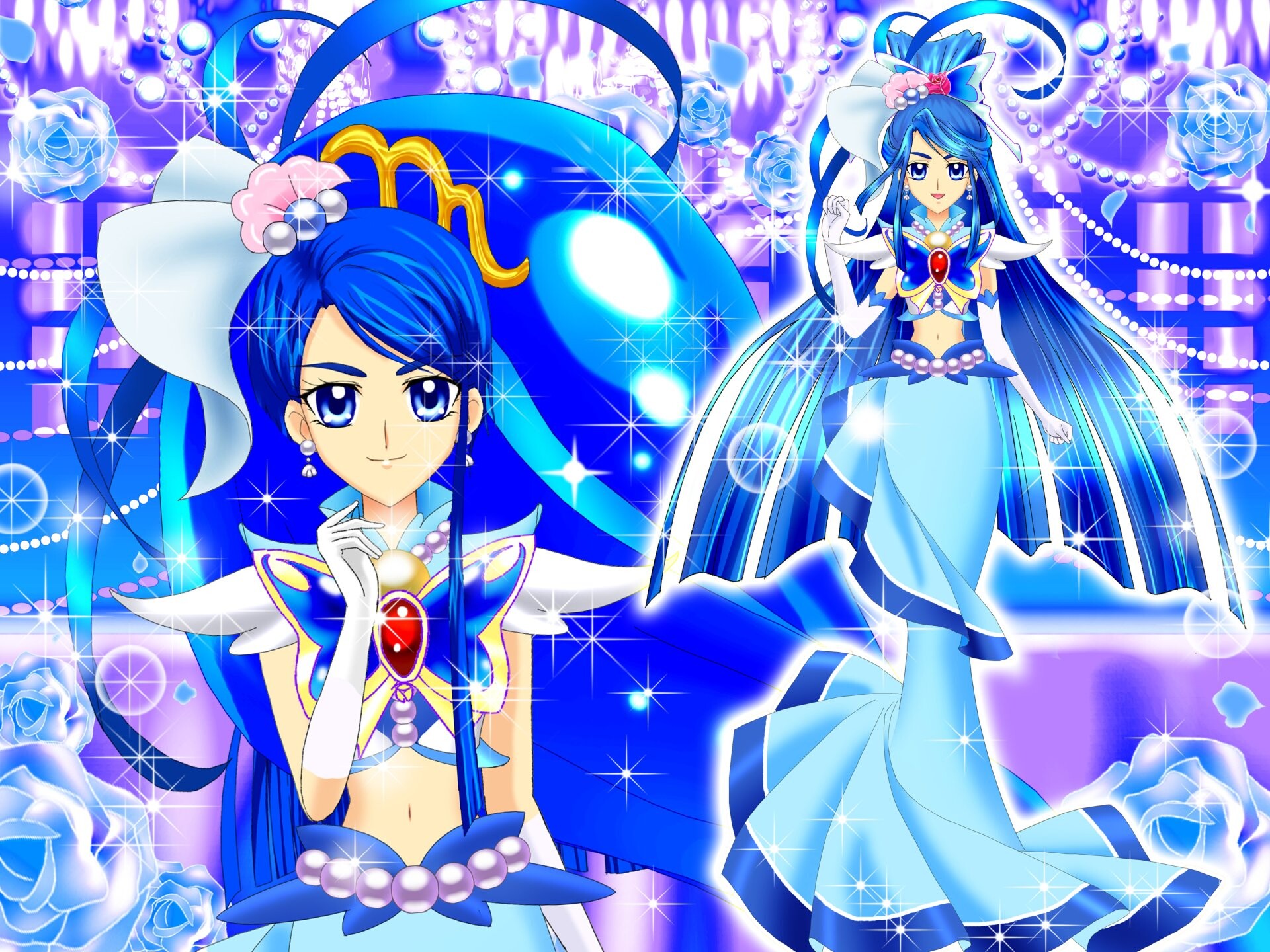 Glitter Force, Cure Aqua, HD wallpapers, Hintergrnde, 1920x1440 HD Desktop