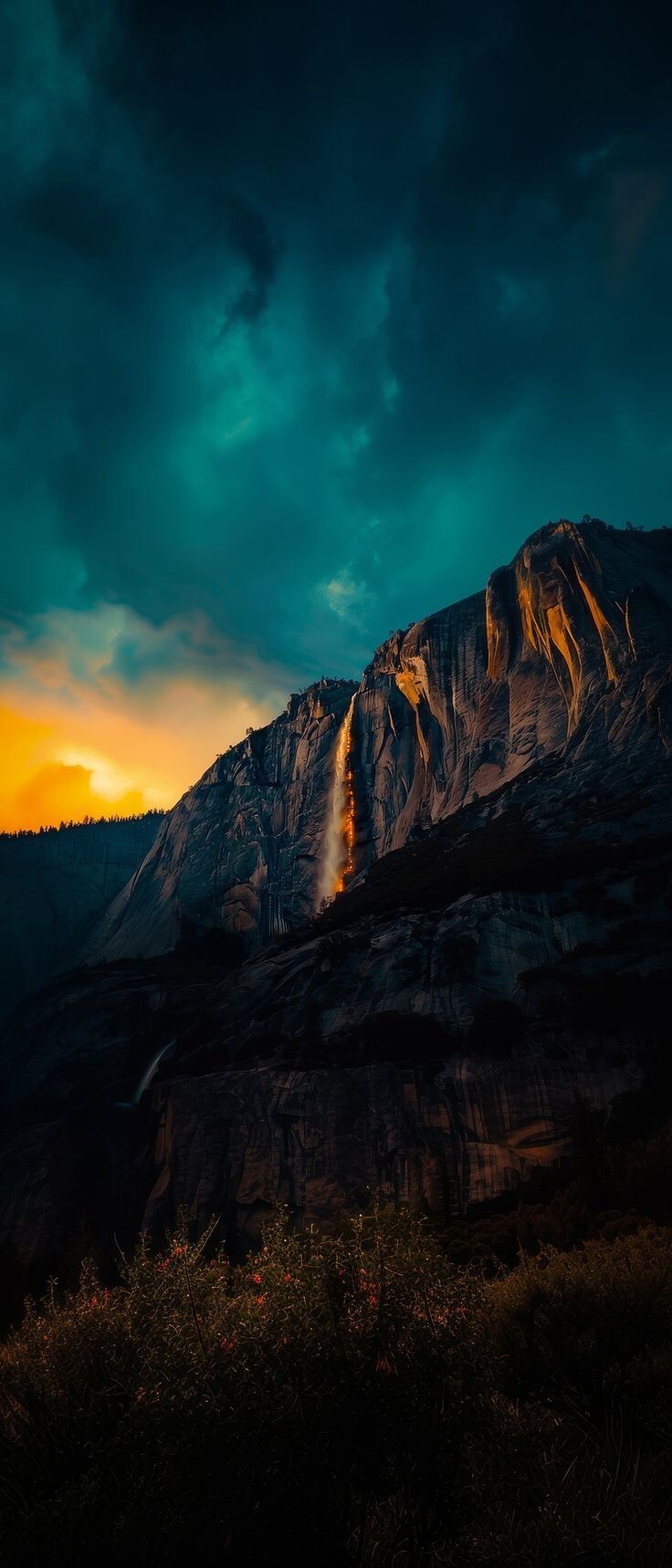 Beautiful Nature Backdrops, Mountains, Digital Art, AI-Made Images, Aesthetic Picture