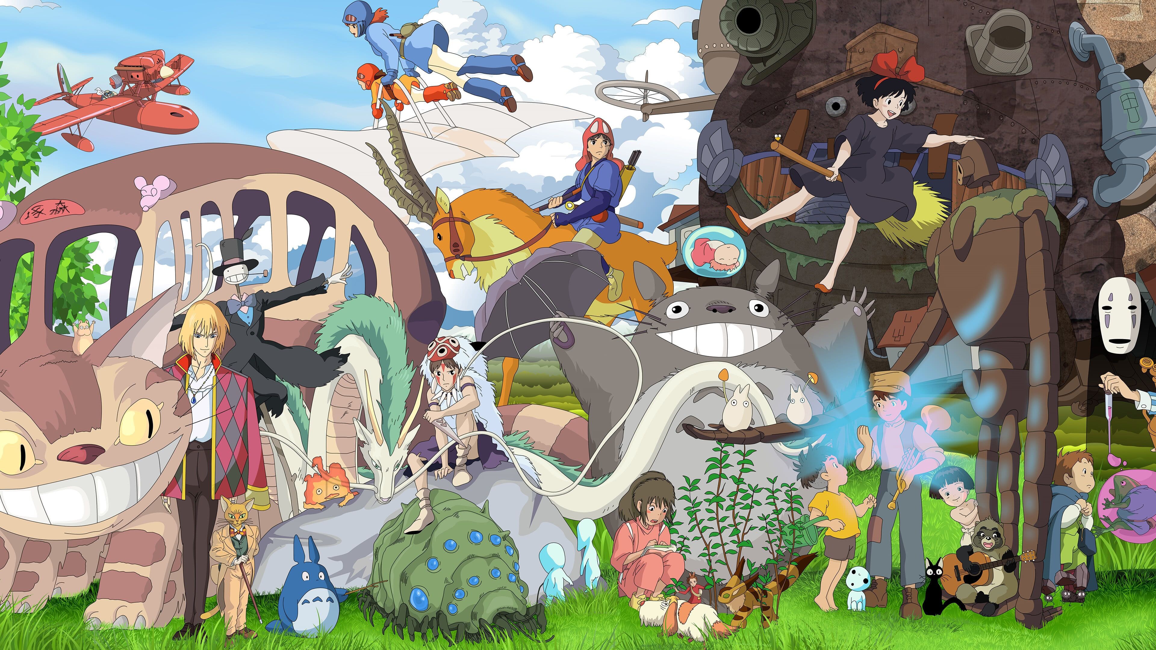 Studio Ghibli Desktop 4k Wallpapers 3840x2160