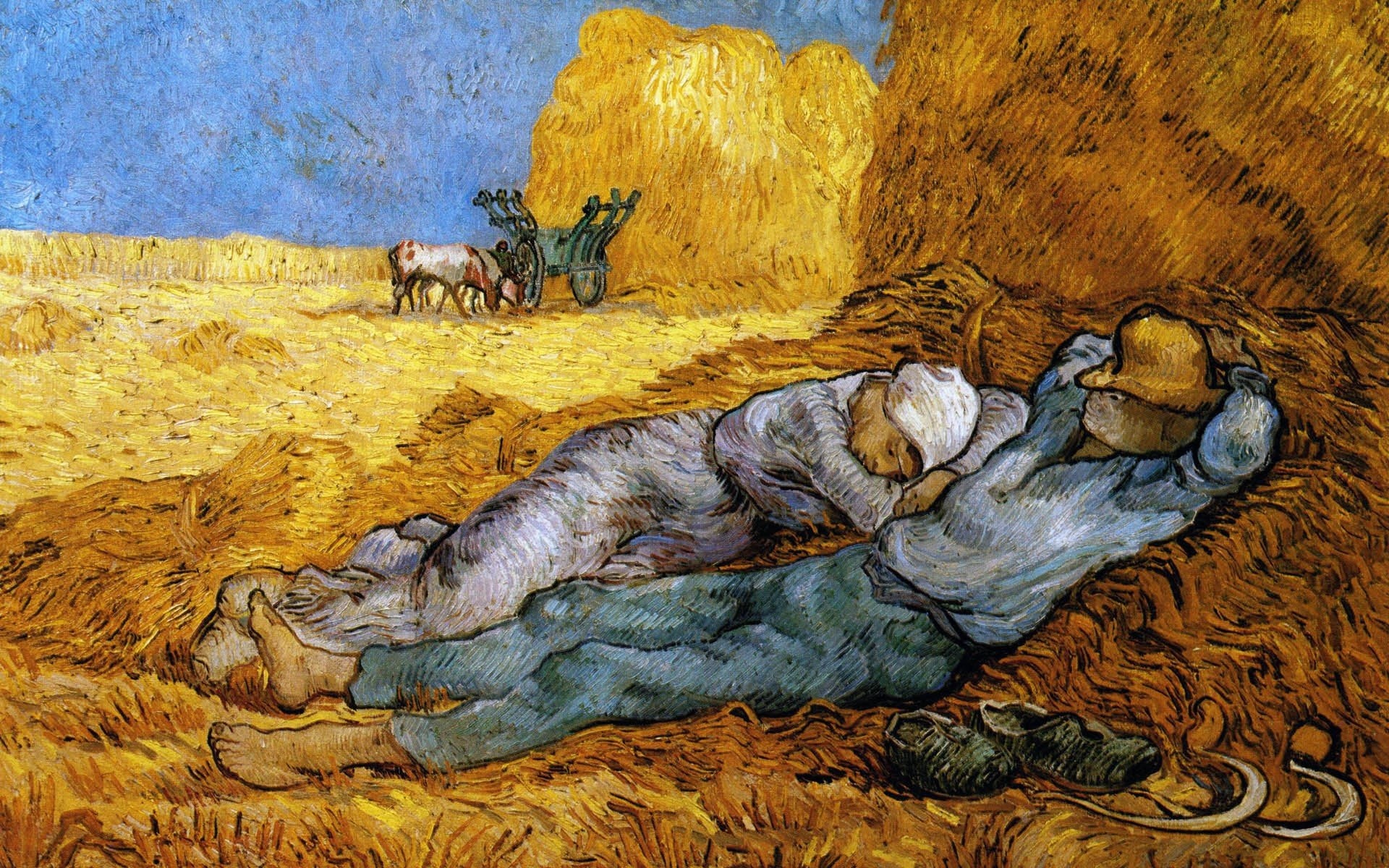 The siesta, Vincent van Gogh Wallpaper, 1920x1200 HD Desktop