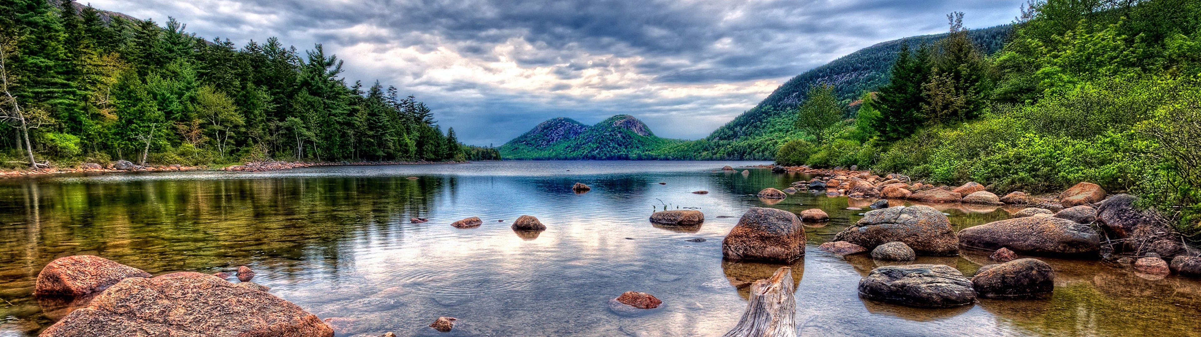 Acadia National Park, Dual screen nature, Sarah Walker, Travels, 3840x1080 Dual Screen Desktop