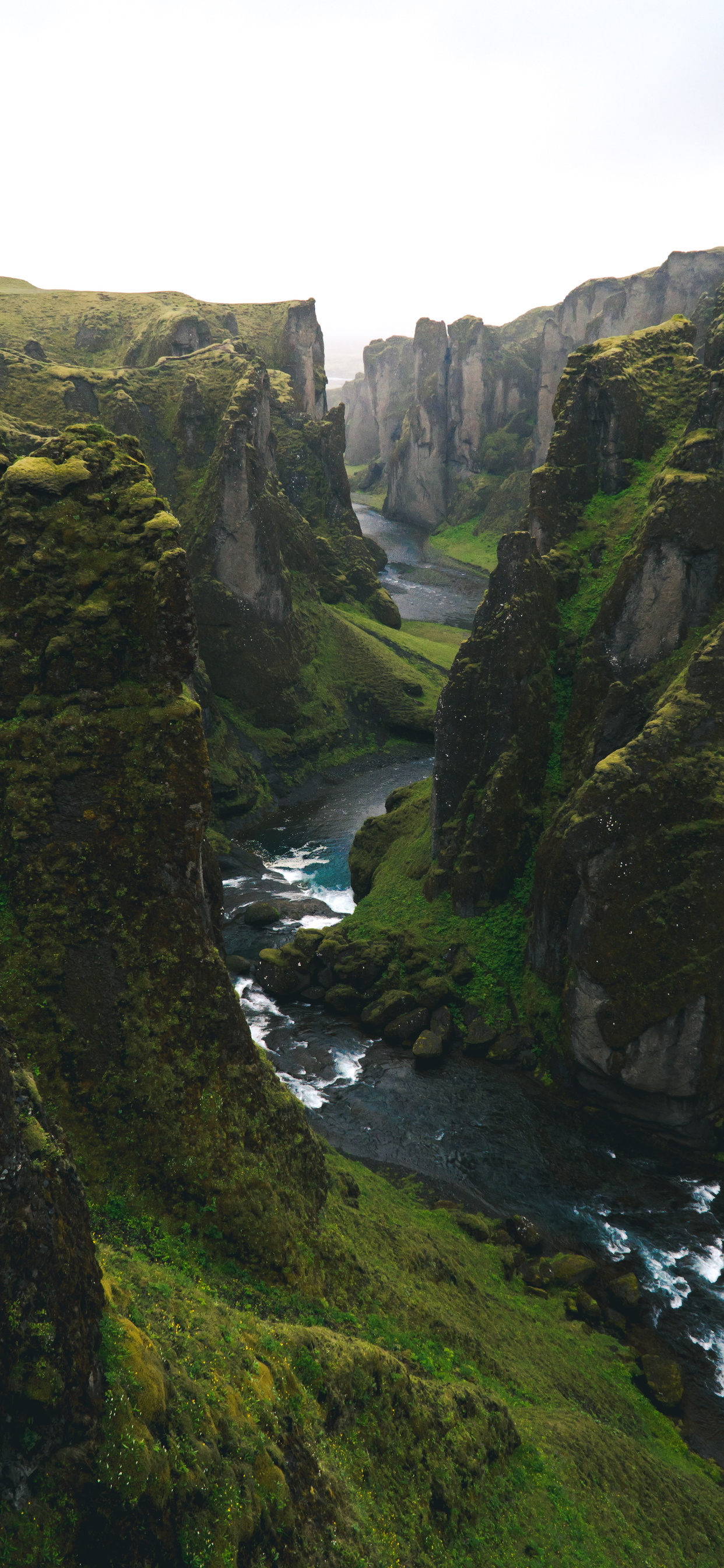 Fjadrargljufur, Iceland Wallpaper, 1250x2690 HD Phone