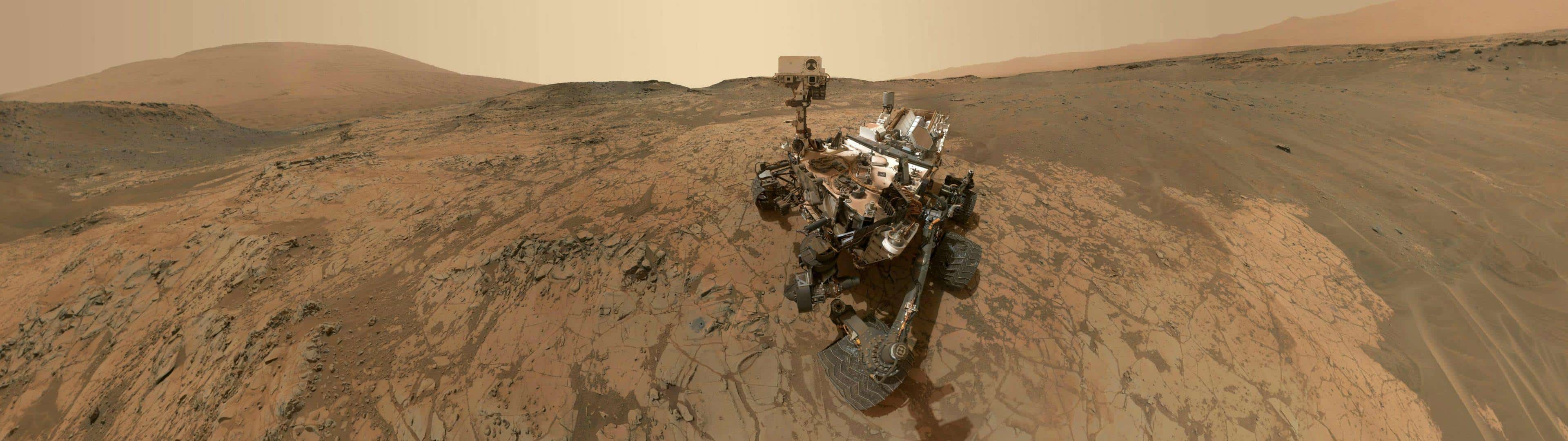 Curiosity rover, Dual monitor wallpaper, Mars exploration, Space mission, 3840x1080 Dual Screen Desktop