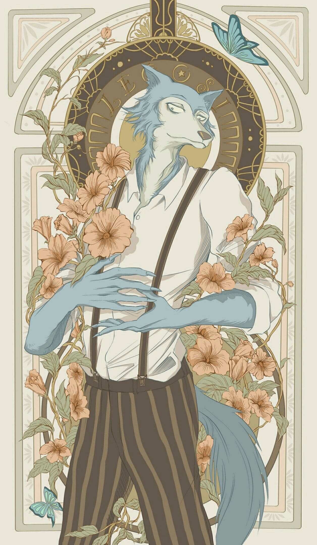 Legoshi, BEASTARS wallpaper, Stunning HD art, Anime series, 1260x2160 HD Phone