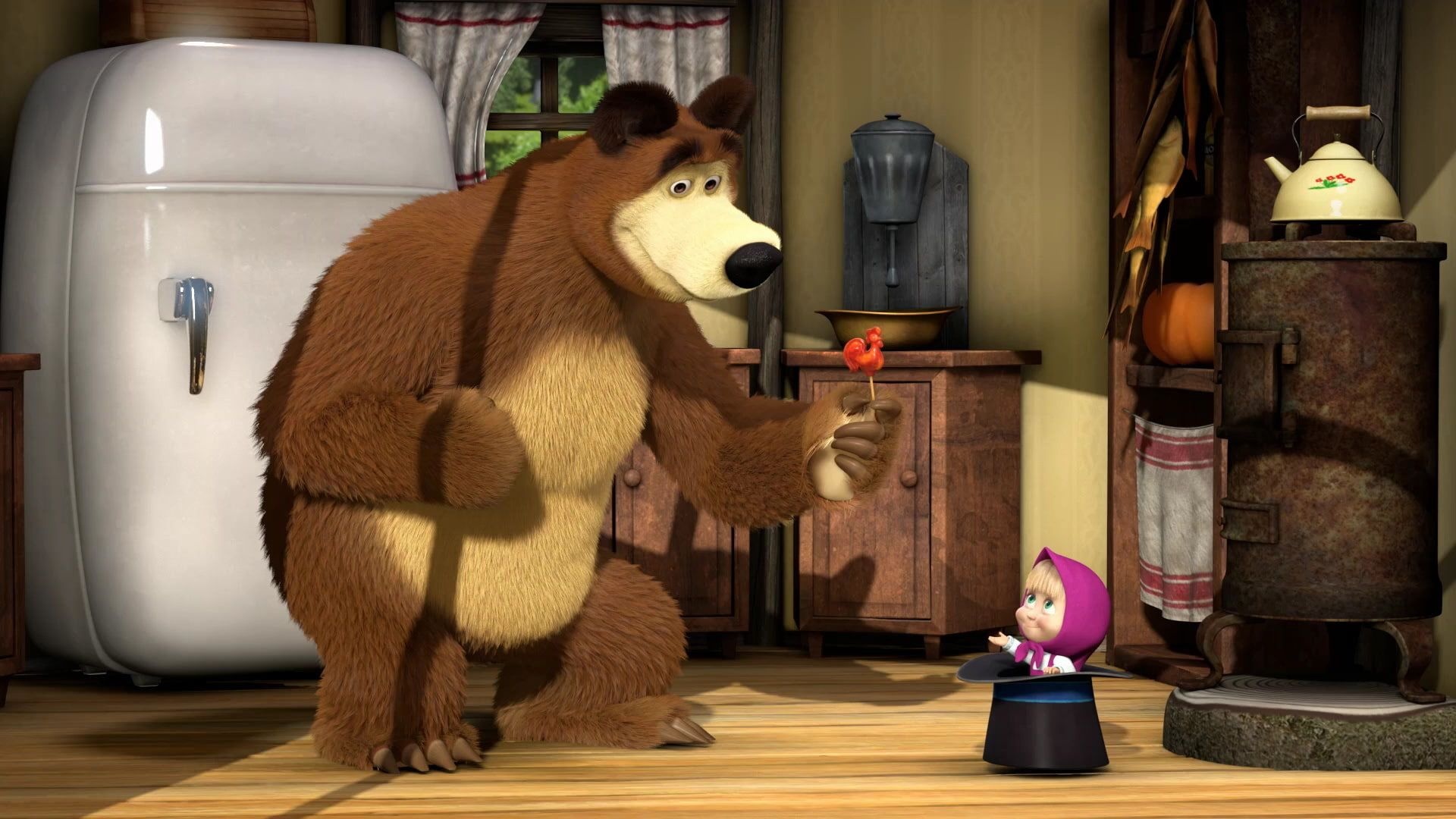 Masha, Bear, Cartoon, HD Wallpapers, 1920x1080 Full HD Desktop