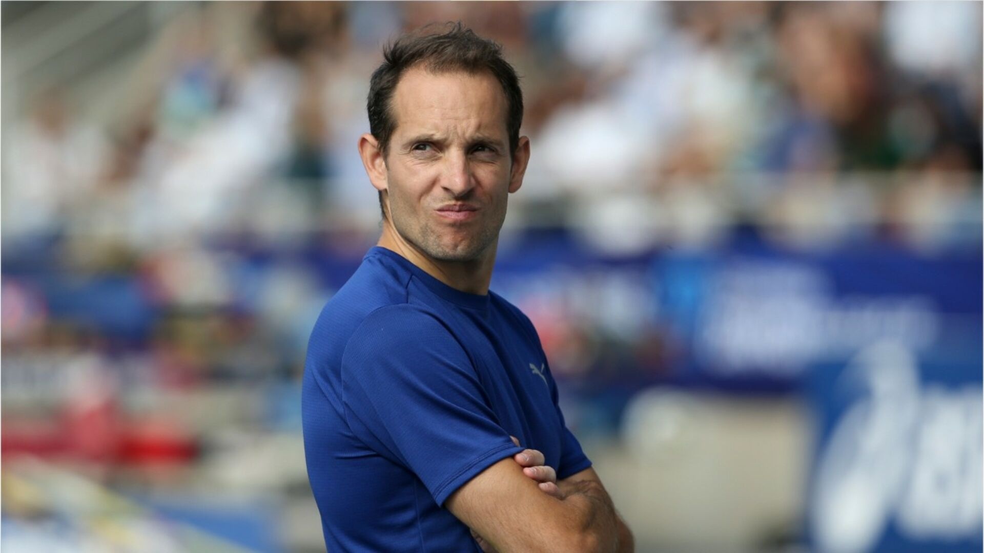 Renaud Lavillenie, Proud father, Pole vaulter's family, Heartwarming photo, 1920x1080 Full HD Desktop