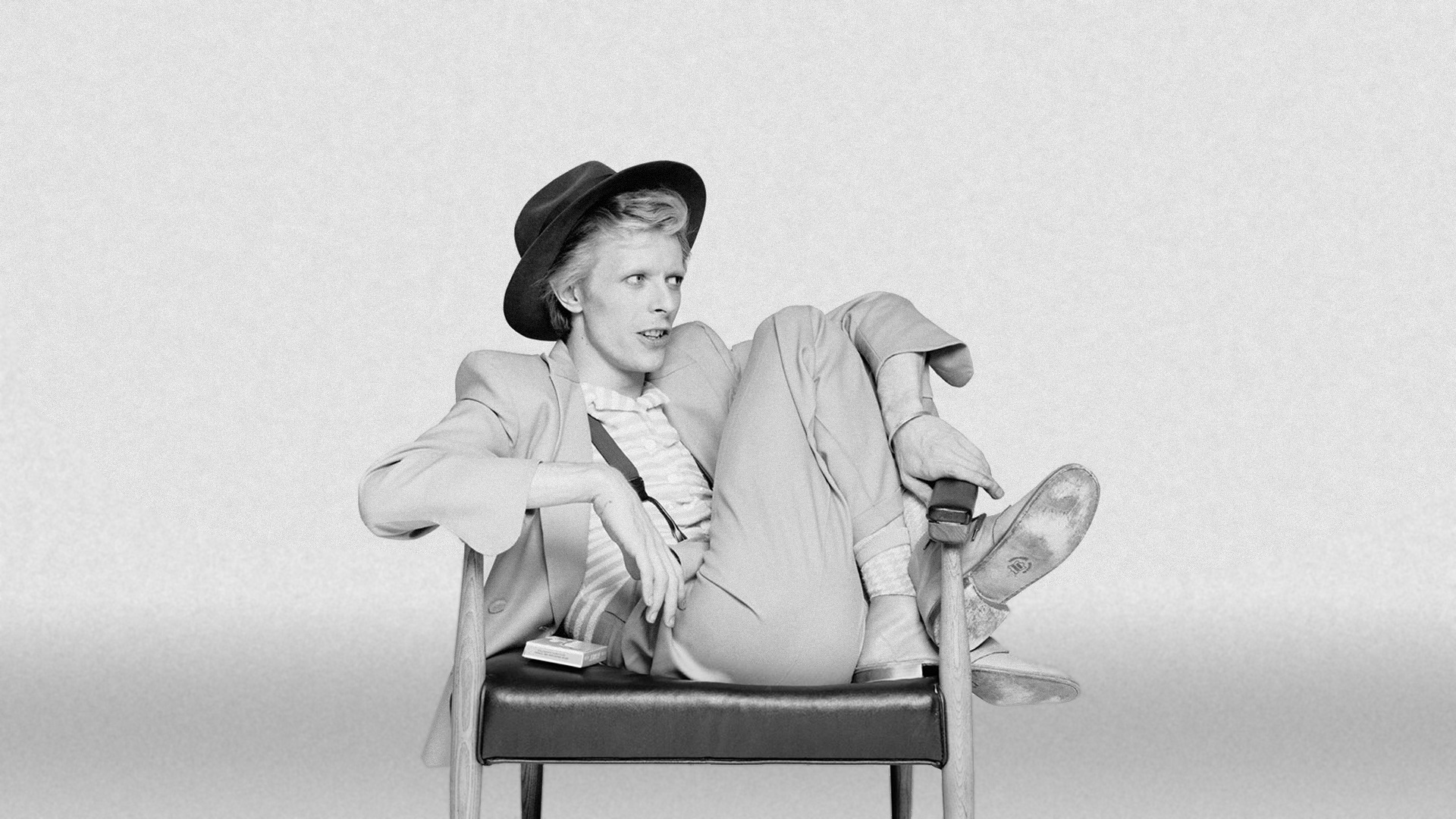David Bowie portrait, HD wallpaper, Black and white, Music legend, 1920x1080 Full HD Desktop