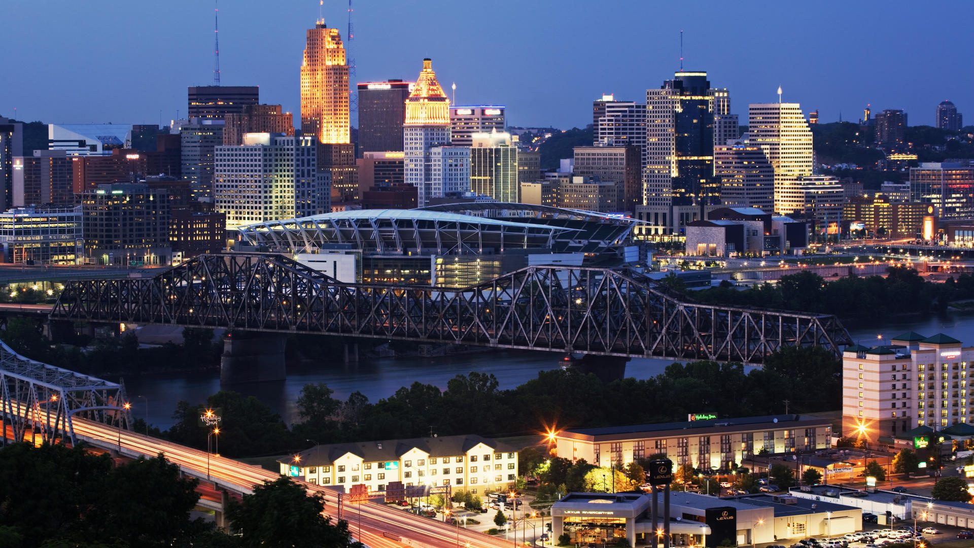 Cincinnati, Ohio travels, HD wallpaper, Background image, 1920x1080 Full HD Desktop