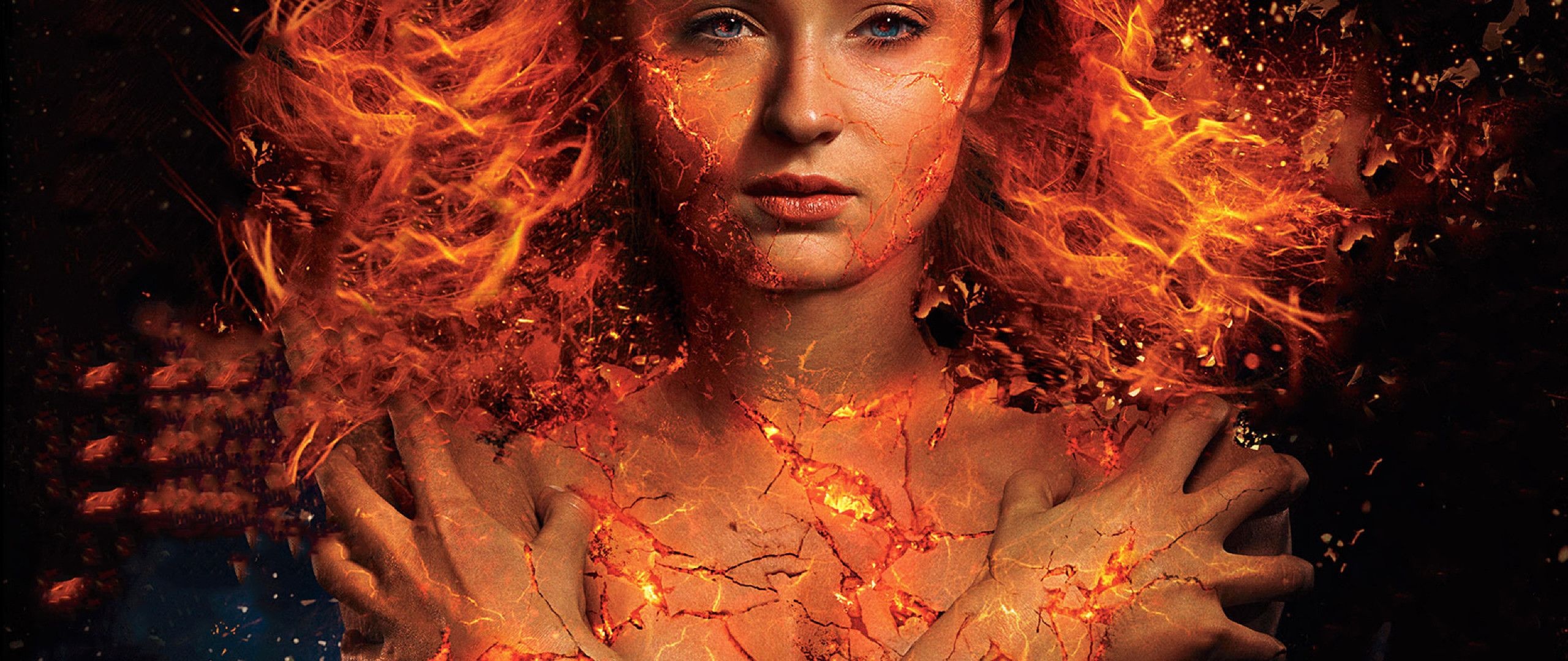 Dark Phoenix, Top Free, Backgrounds, 2560x1080 Dual Screen Desktop