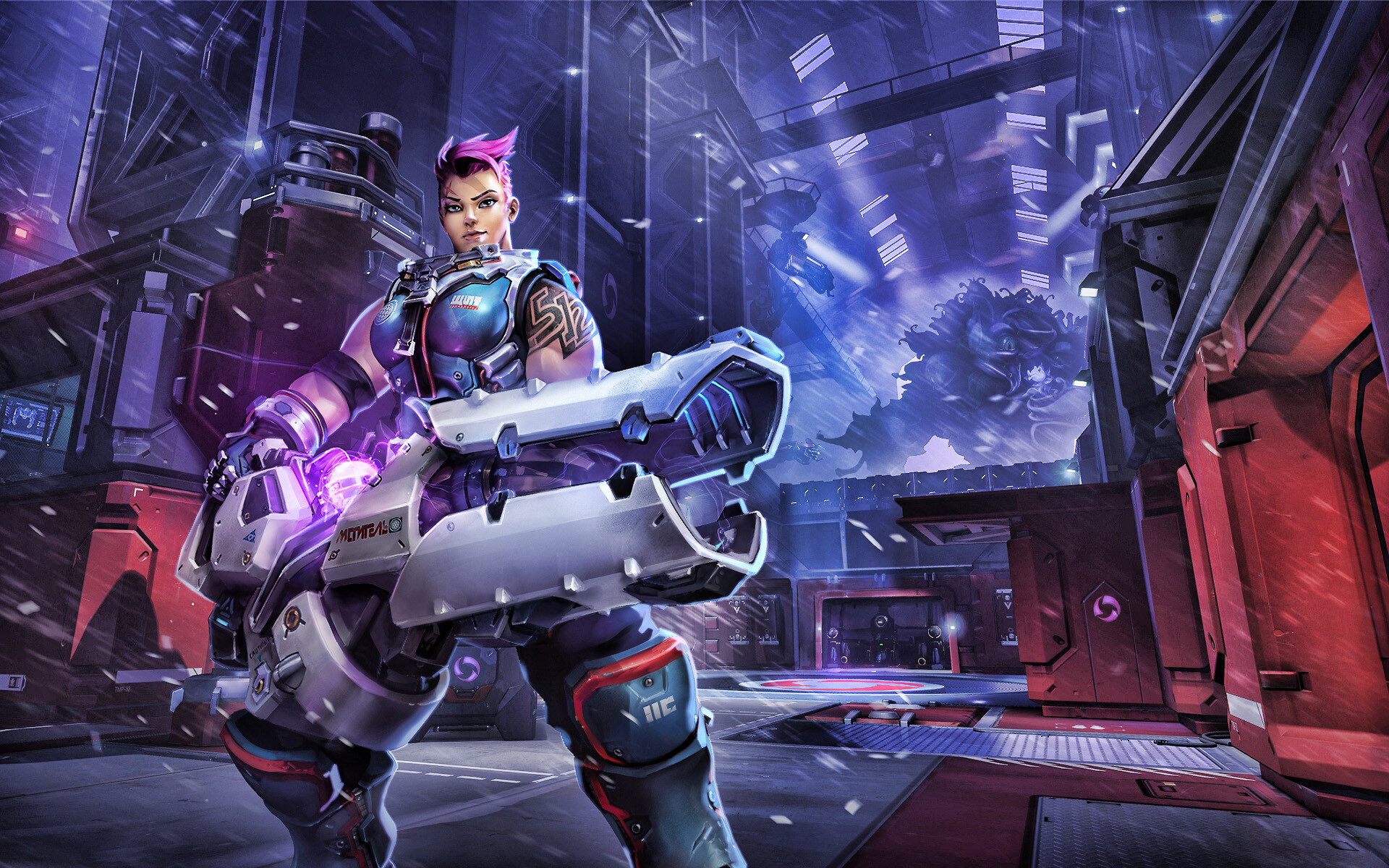 Zarya, Overwatch Wallpaper, 1920x1200 HD Desktop