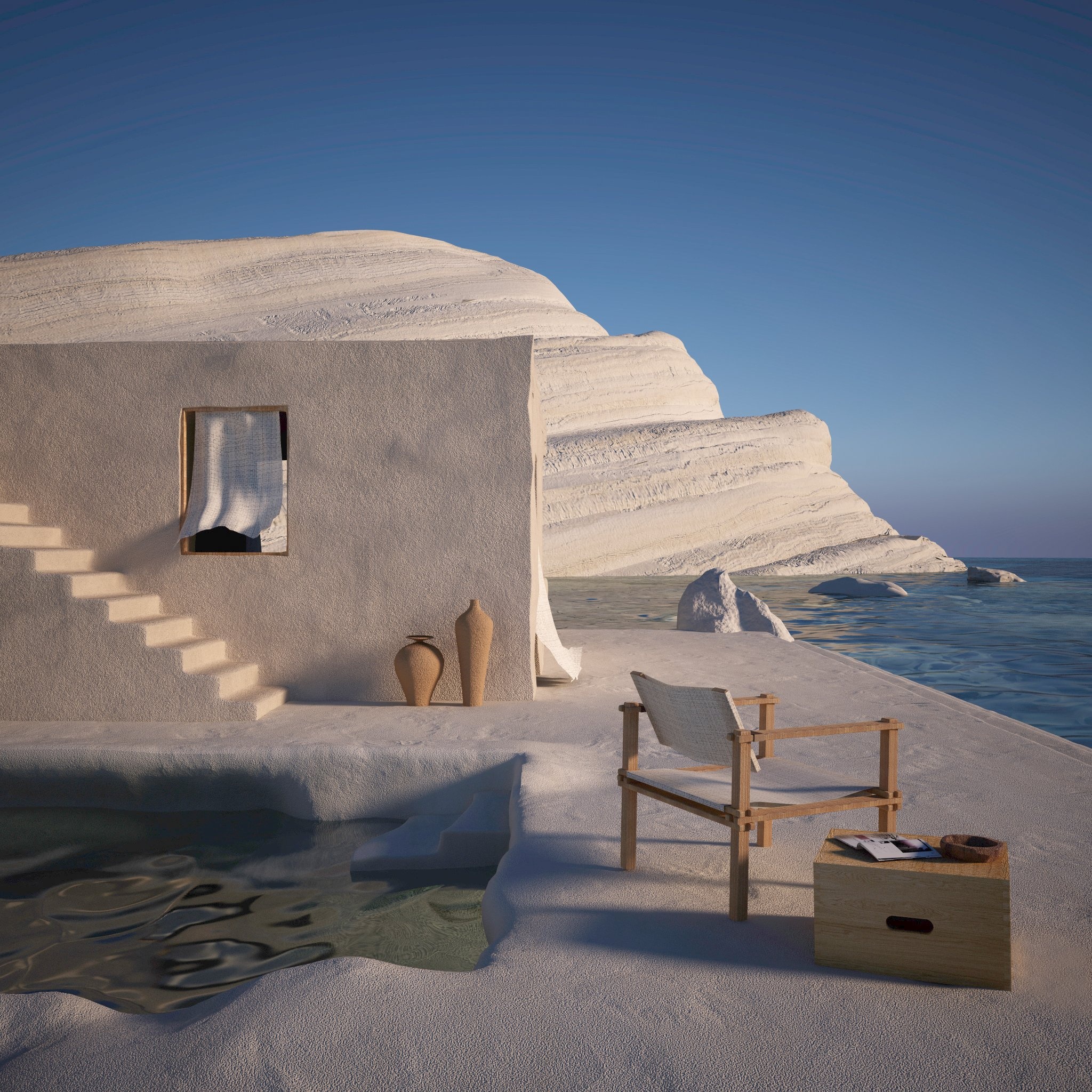 Scala dei Turchi Sicilia, Villa Saraceni, Coastal charm, Architectural beauty, 2050x2050 HD Phone