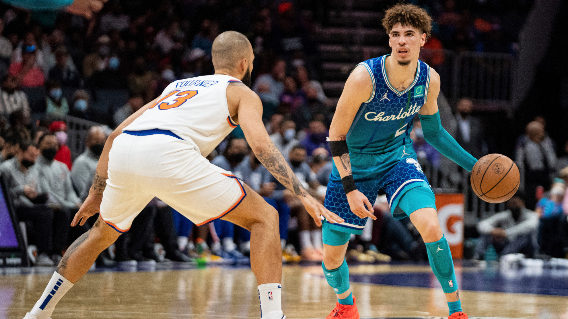 Hornets vs Knicks, LaMelo Ball Wallpaper, 1980x1120 HD Desktop