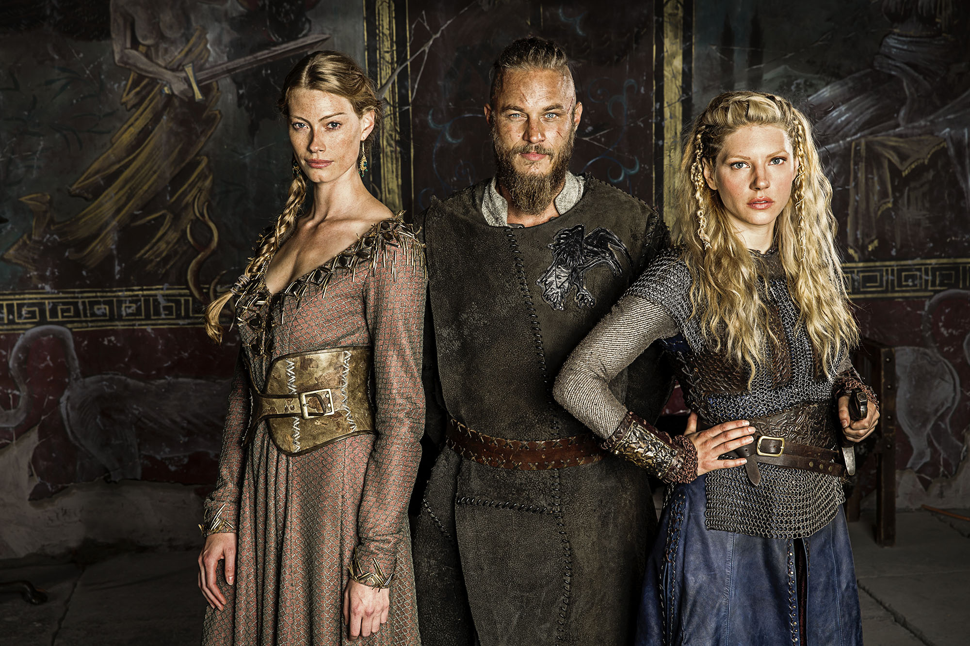 Ragnar Lothbrok, Lagertha, Princess Aslaug, HD Desktop wallpaper