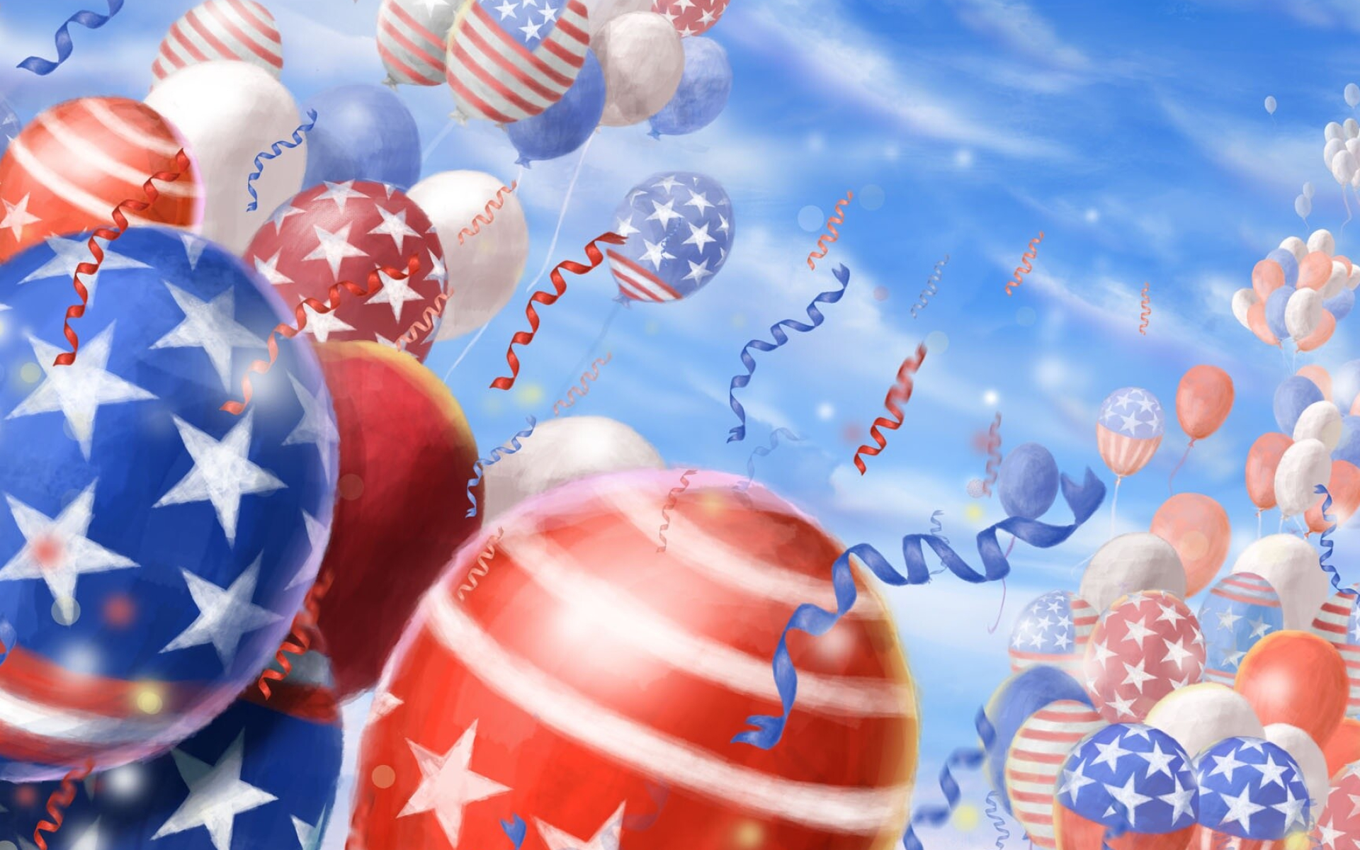 Balloons, 4th of July Wallpaper, 1920x1200 HD Desktop